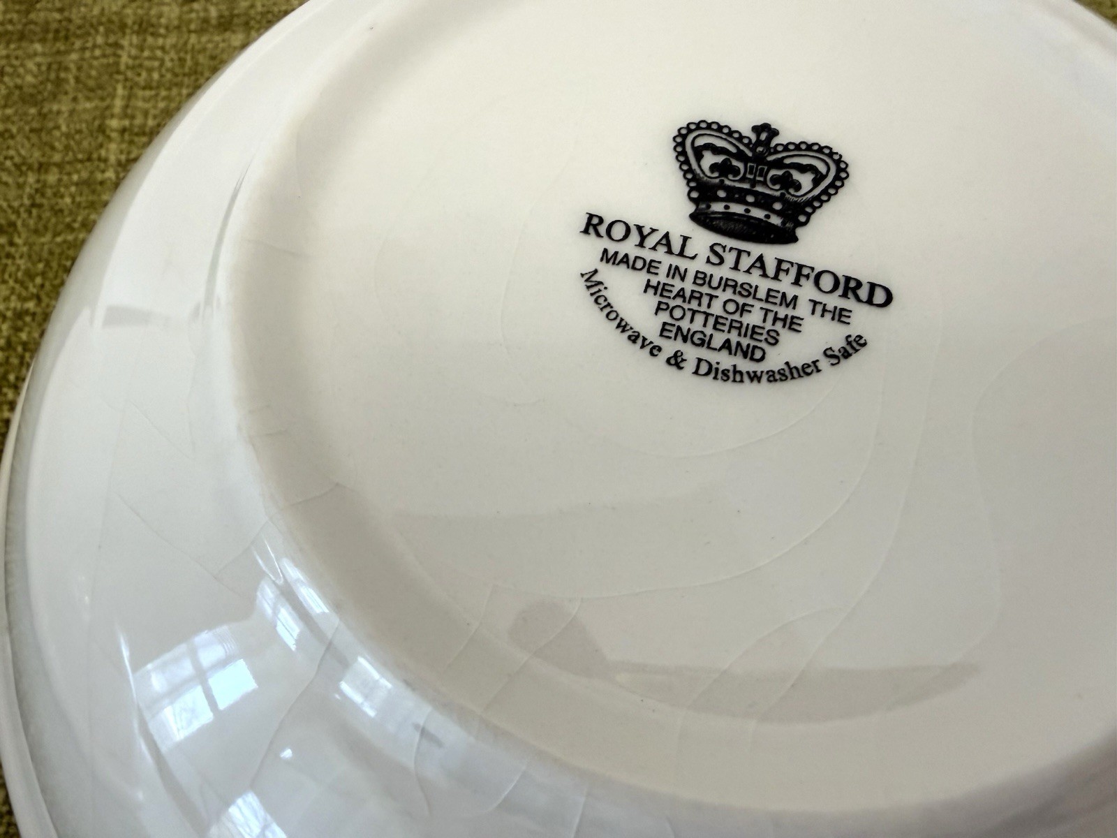 Vtg 3 Royal Stafford Cereal Bowls Black & Cream Chequers 6 3/4” Mckenzie Childs