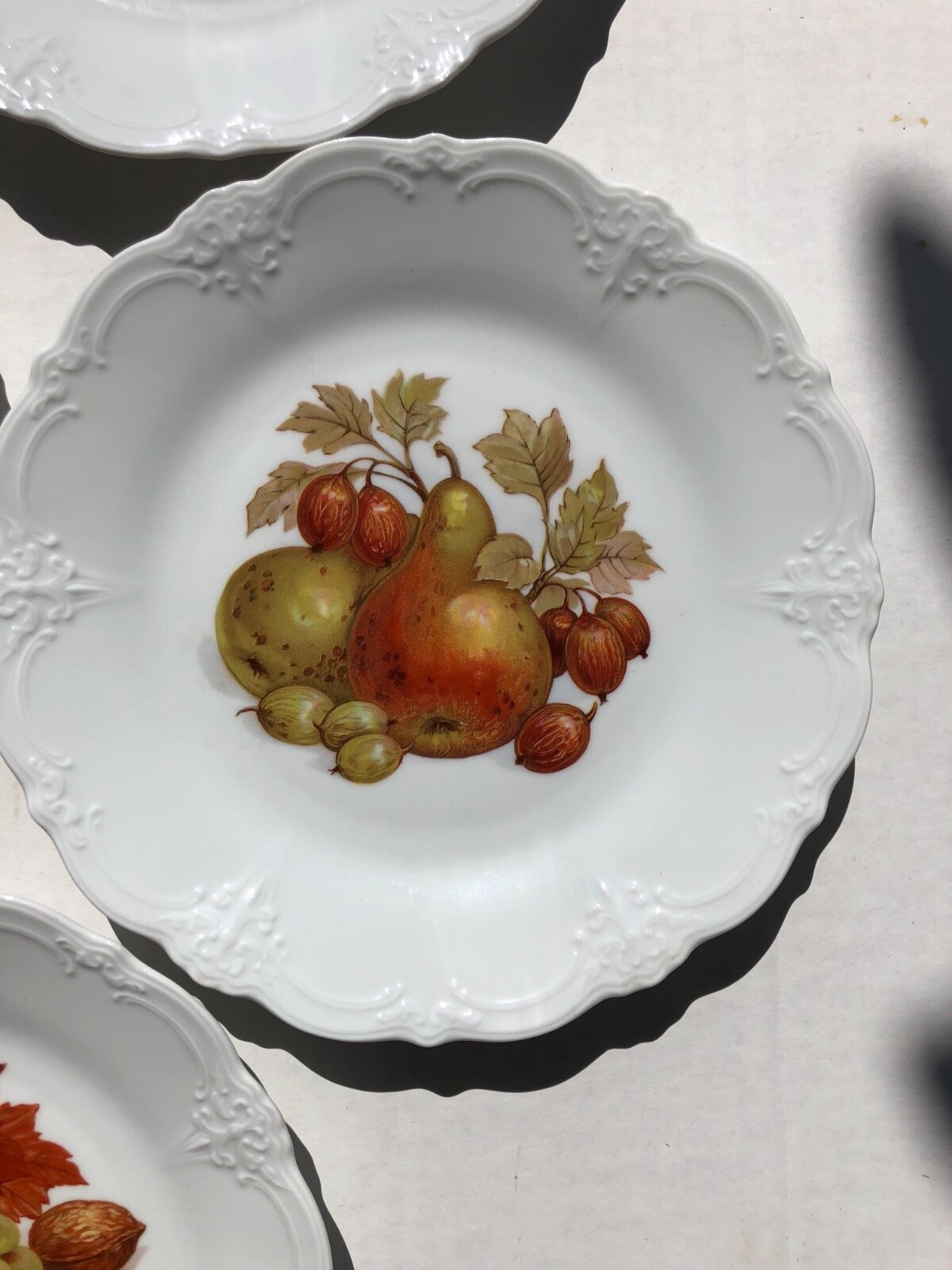 Vintage Tirschenreuth Bavaria Baronesse Dinner Plate Set Of 5 1950-1959 harvest