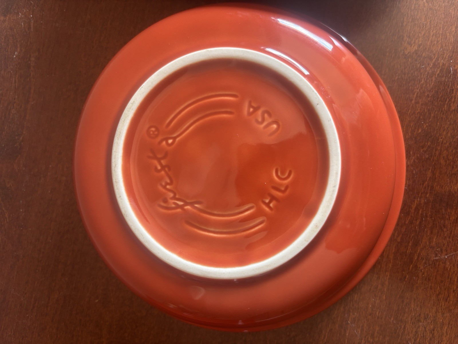 Set of 4 Fiesta Ware Homer Laughlin 7” Cereal Soup Bowl Rust Orange