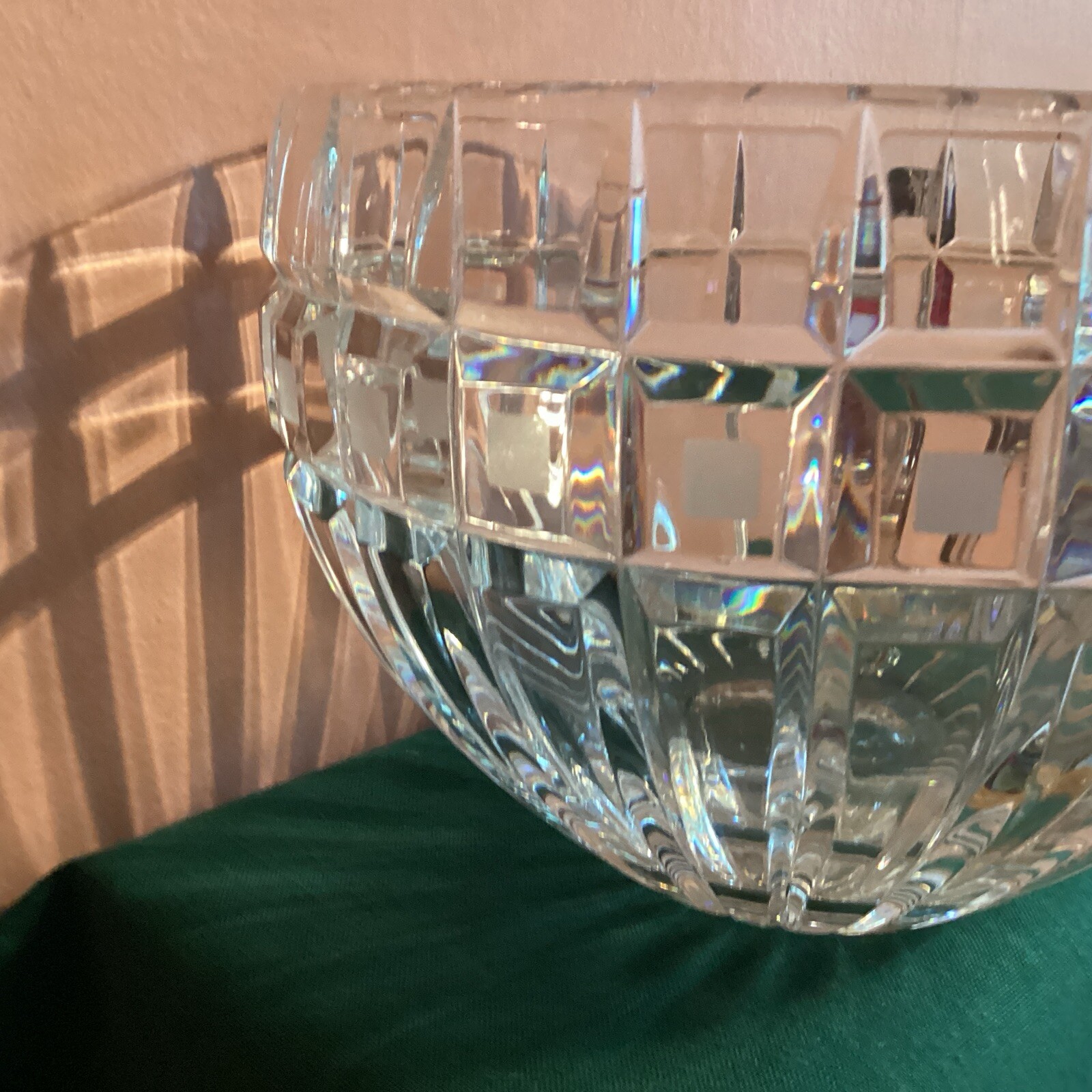 Beautiful Waterford Marquis Crystal QUADRATA Bowl 7.5″ Poland New