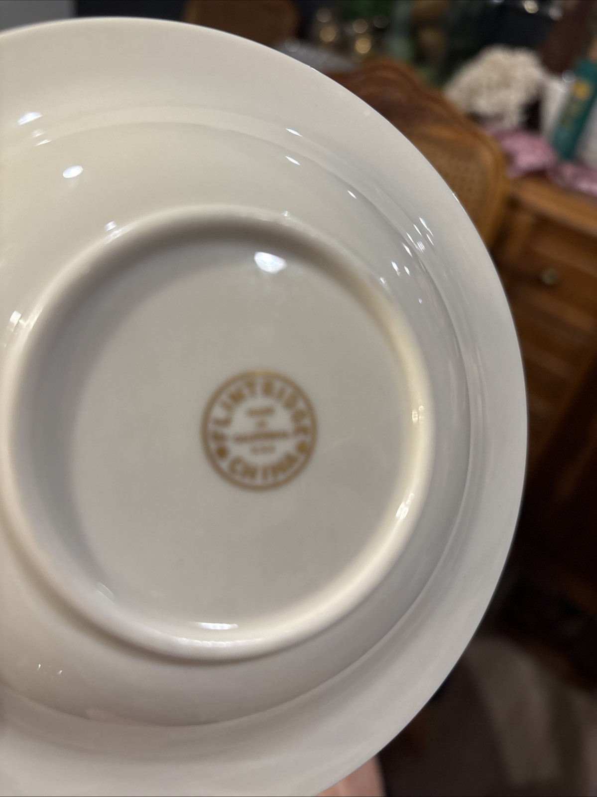 Flintridge USA Woodrose China Fruit/Dessert Bowls, Set Of Eight- 5 1/2 Inches