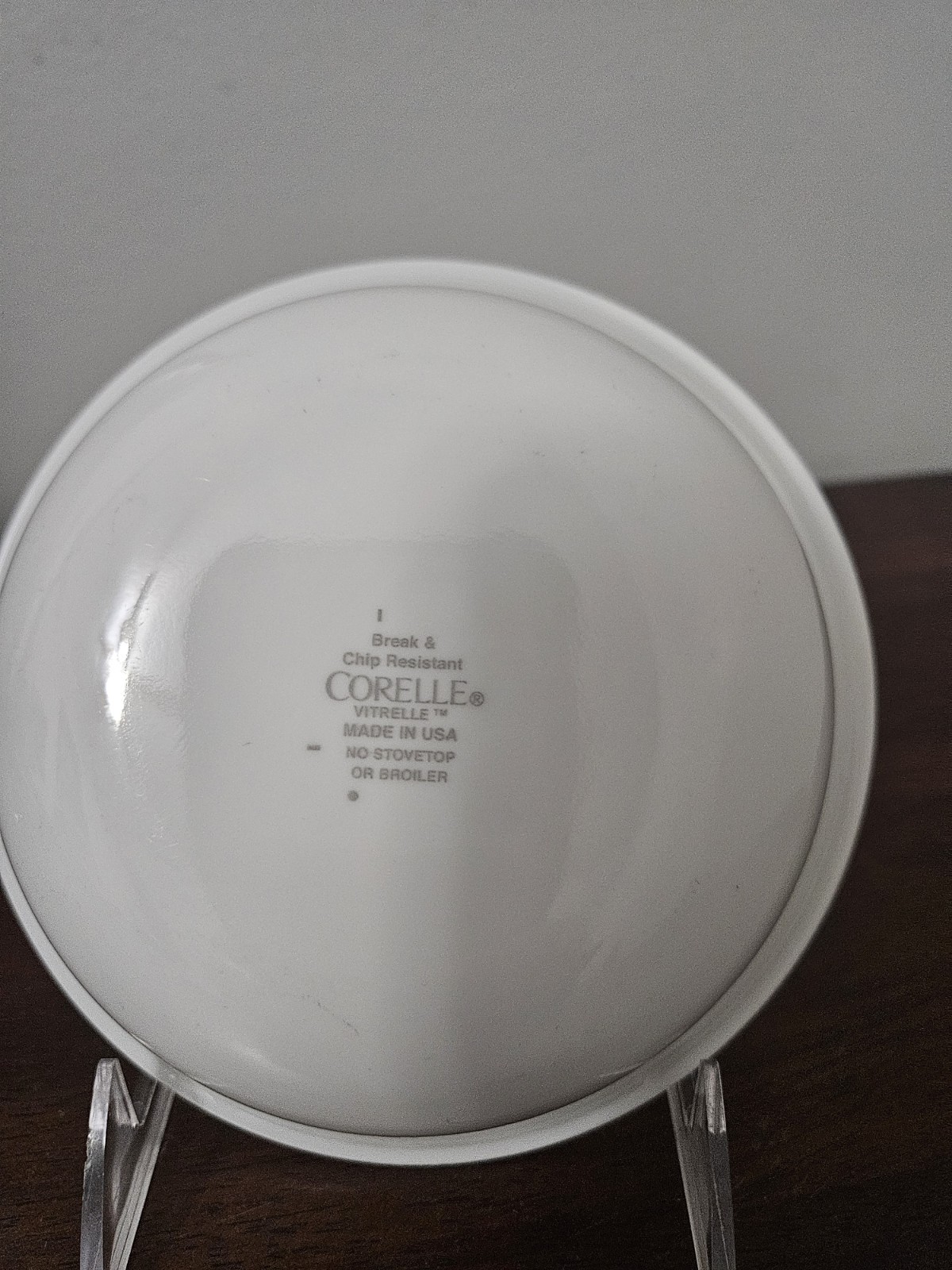 Corelle Vitrelle Made USA Classic Cafe Blue stripe 6.25” Cereal Bowl