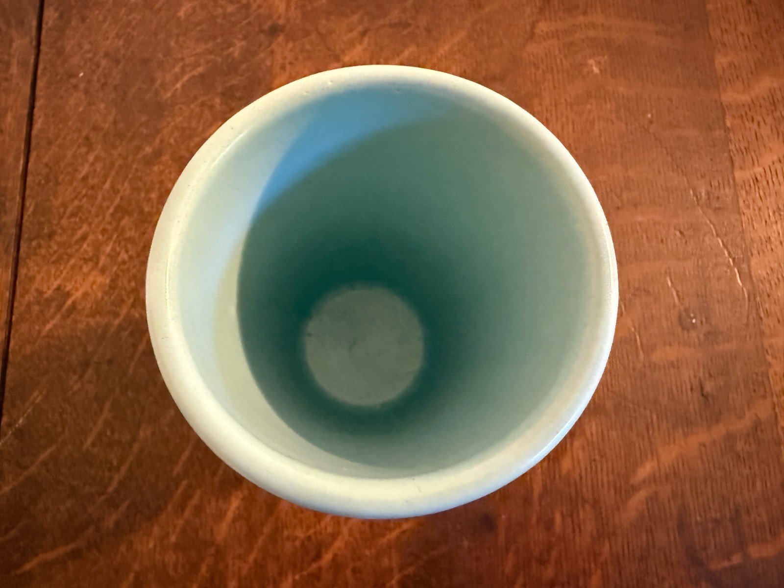 Vintage La Solana Pottery Turquoise Aqua Blue Tumbler Mug