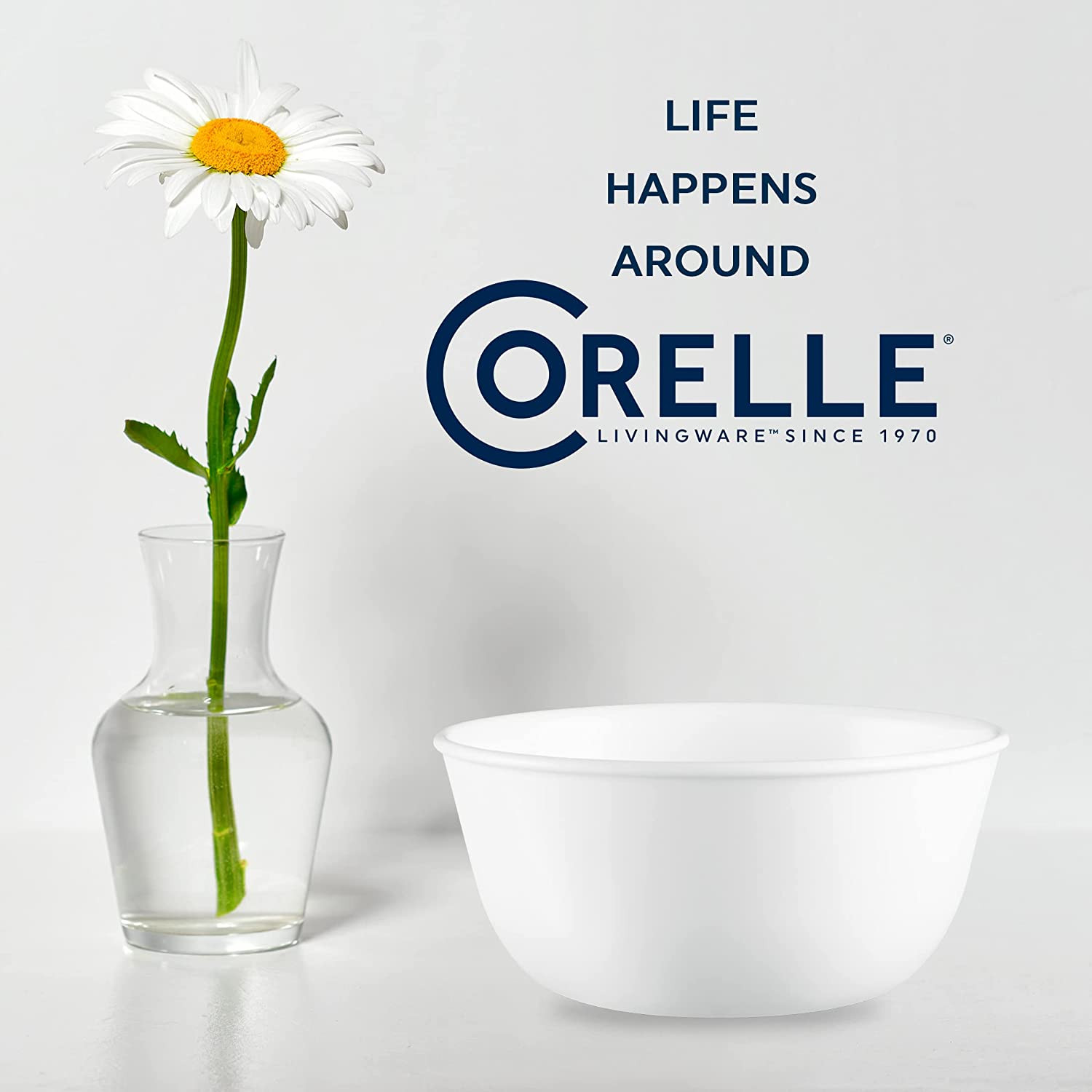 Corelle Vitrelle 28-Oz Soup/Cereal Bowls Set of 6 Chip & Crack Resistant Dinnerw