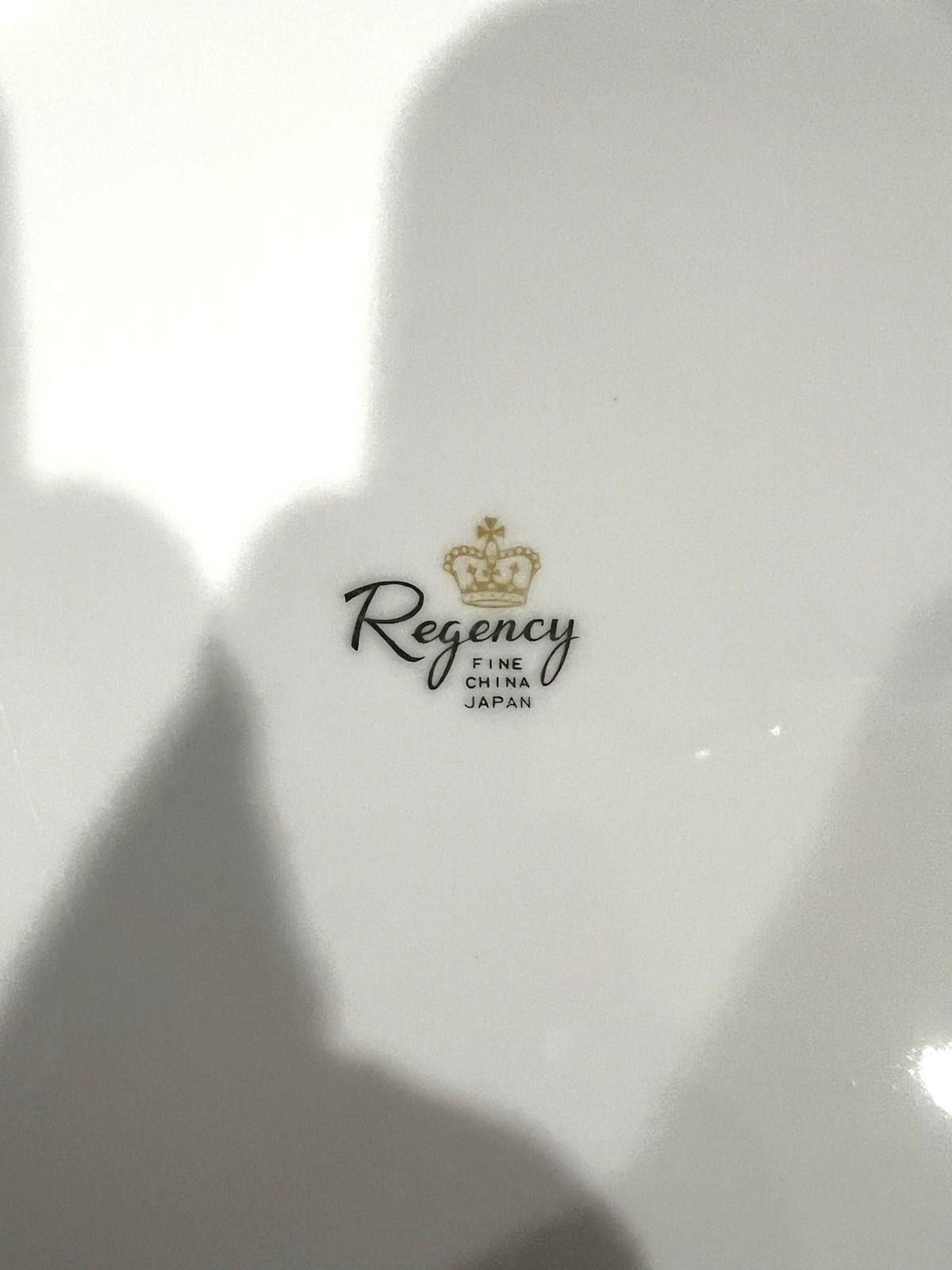 Regency Fine China Japan 10.25″ Dinner Plate Gold Trim Greek Key MCM Retired