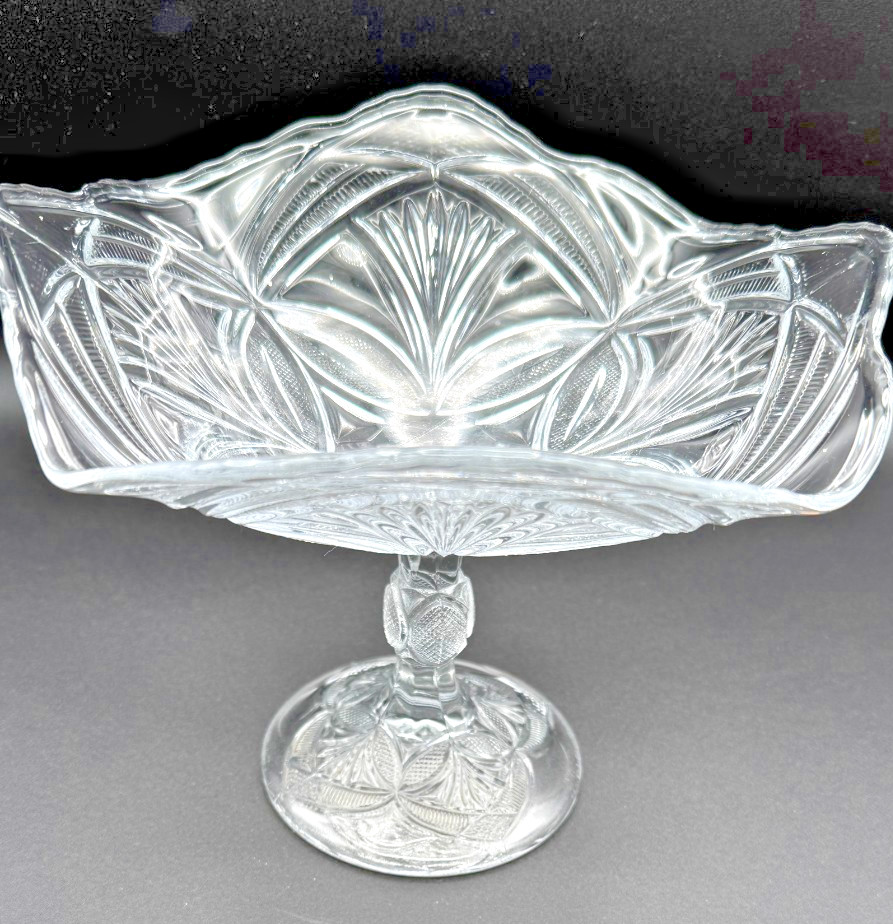 Bryce Higbee “Beautiful Lady” Open Compote Centerpiece 5.25″ EAPG Antique 1905