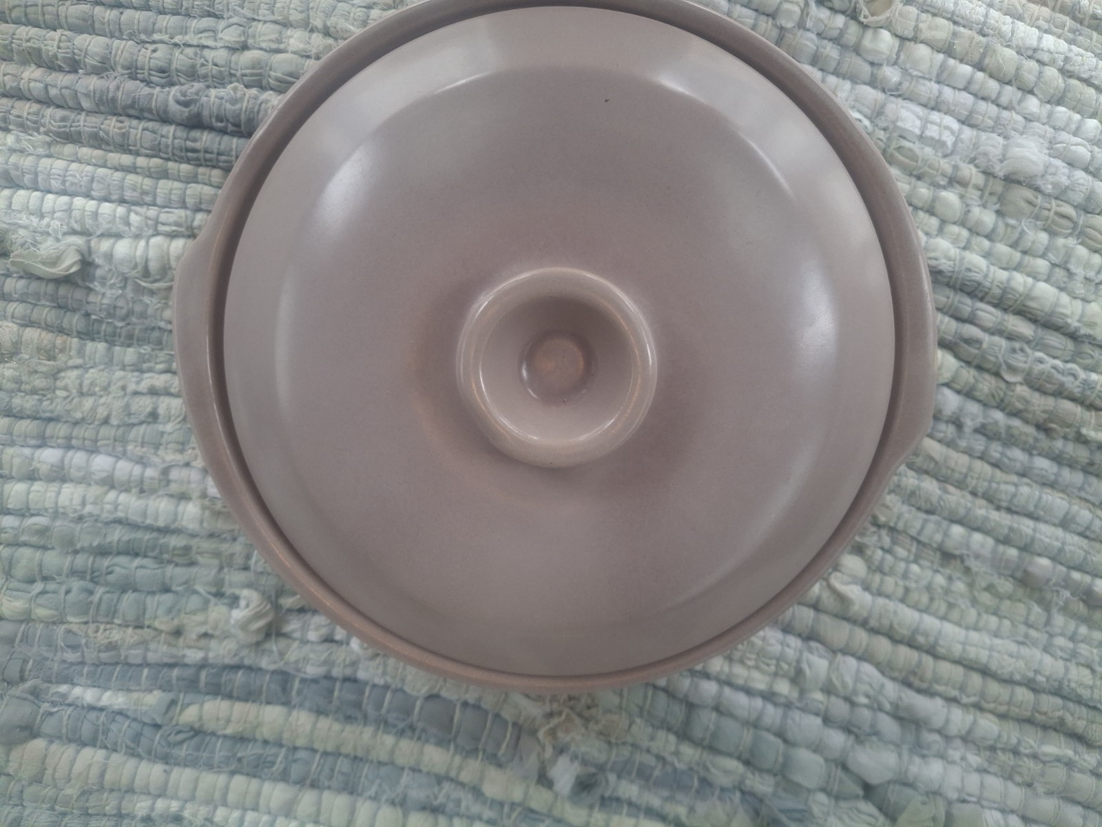 Vintage La Solana 9″ Beige Casserole Dish With Lid