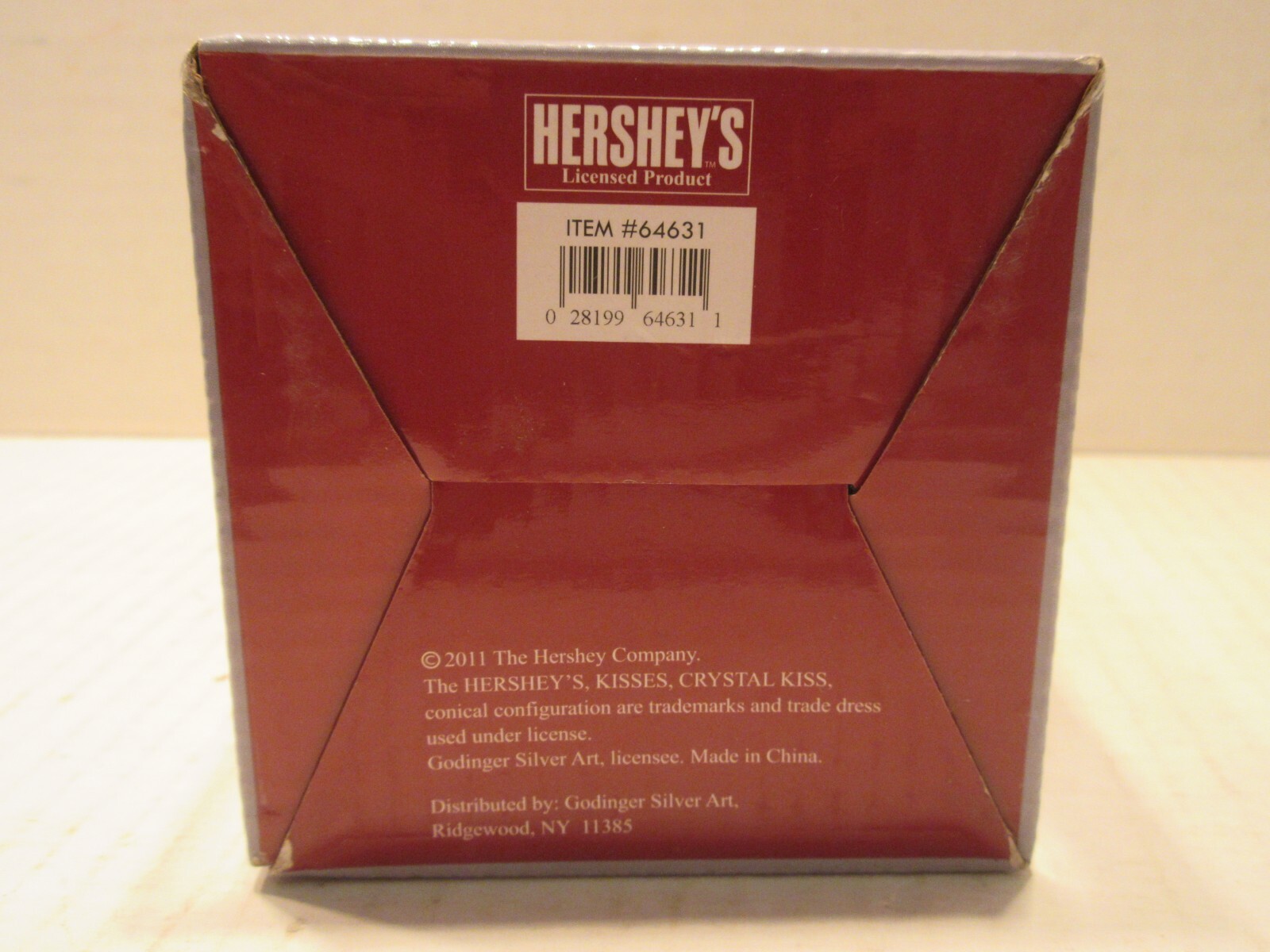 Hershey’s Crystal Kiss Candy Dish Godinger 3 3/4 inches