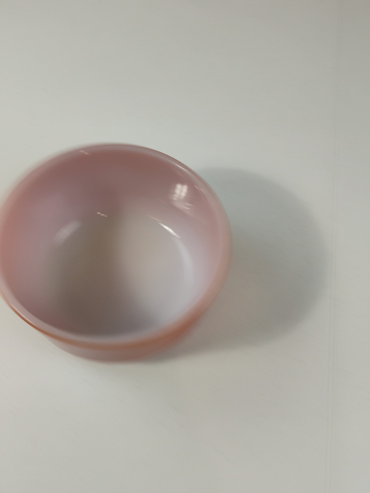 Vintage Anchor Hocking Fire-King Milk Glass Orange Small Bowl 4″ Diameter