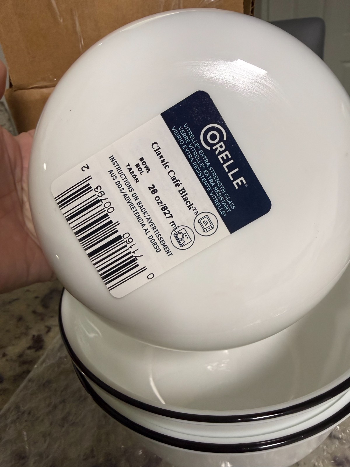 Corelle® Classic 28-ounce Large Soup/Cereal Bowls – Pack of 3