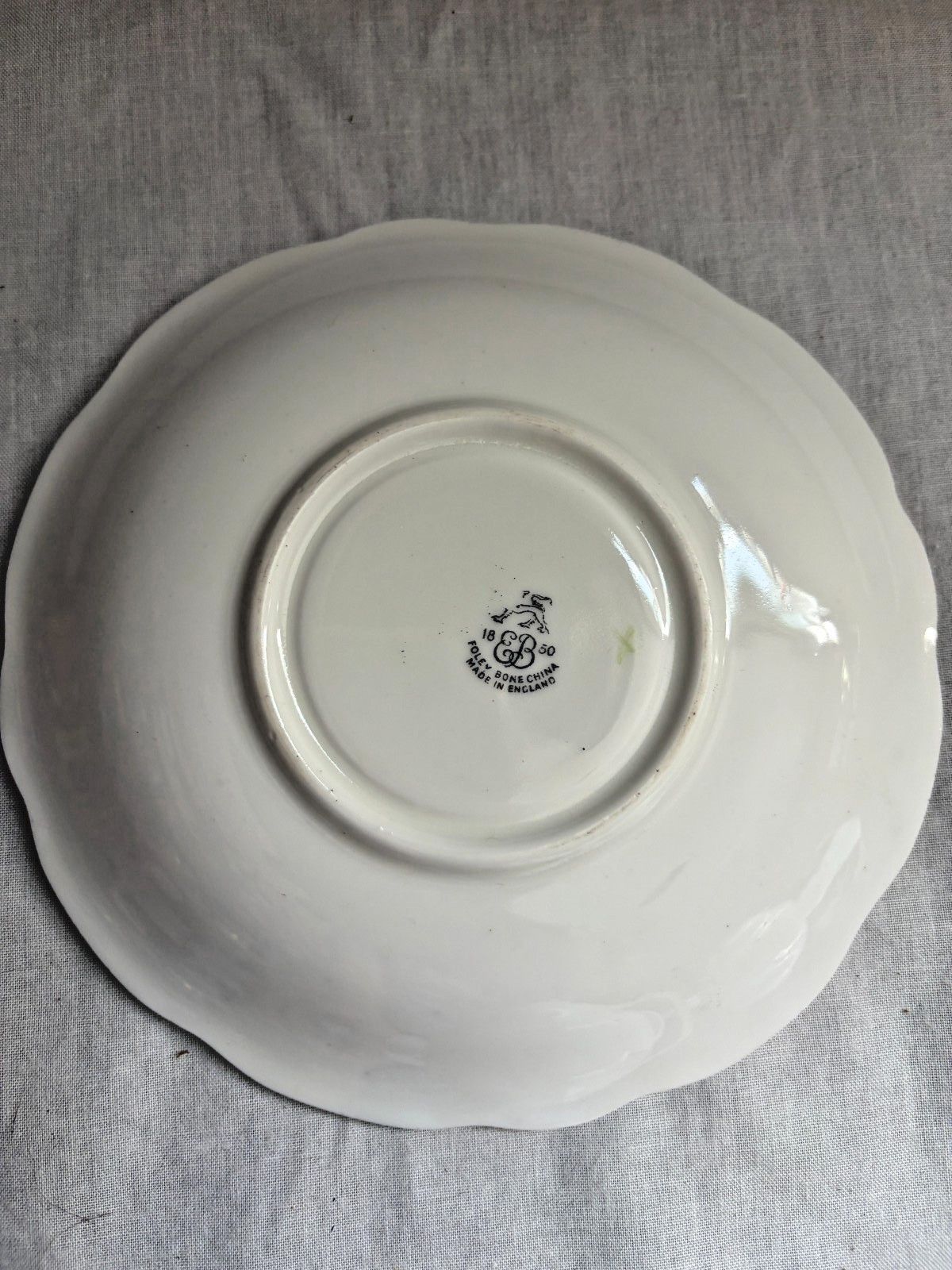 Vintage Foley Bone China England Yellow & Green Tea Cup Saucer Set Gold Trim