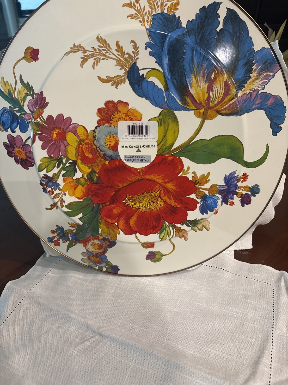 McKenzie-Childs 16 In Enamel Serving Platter