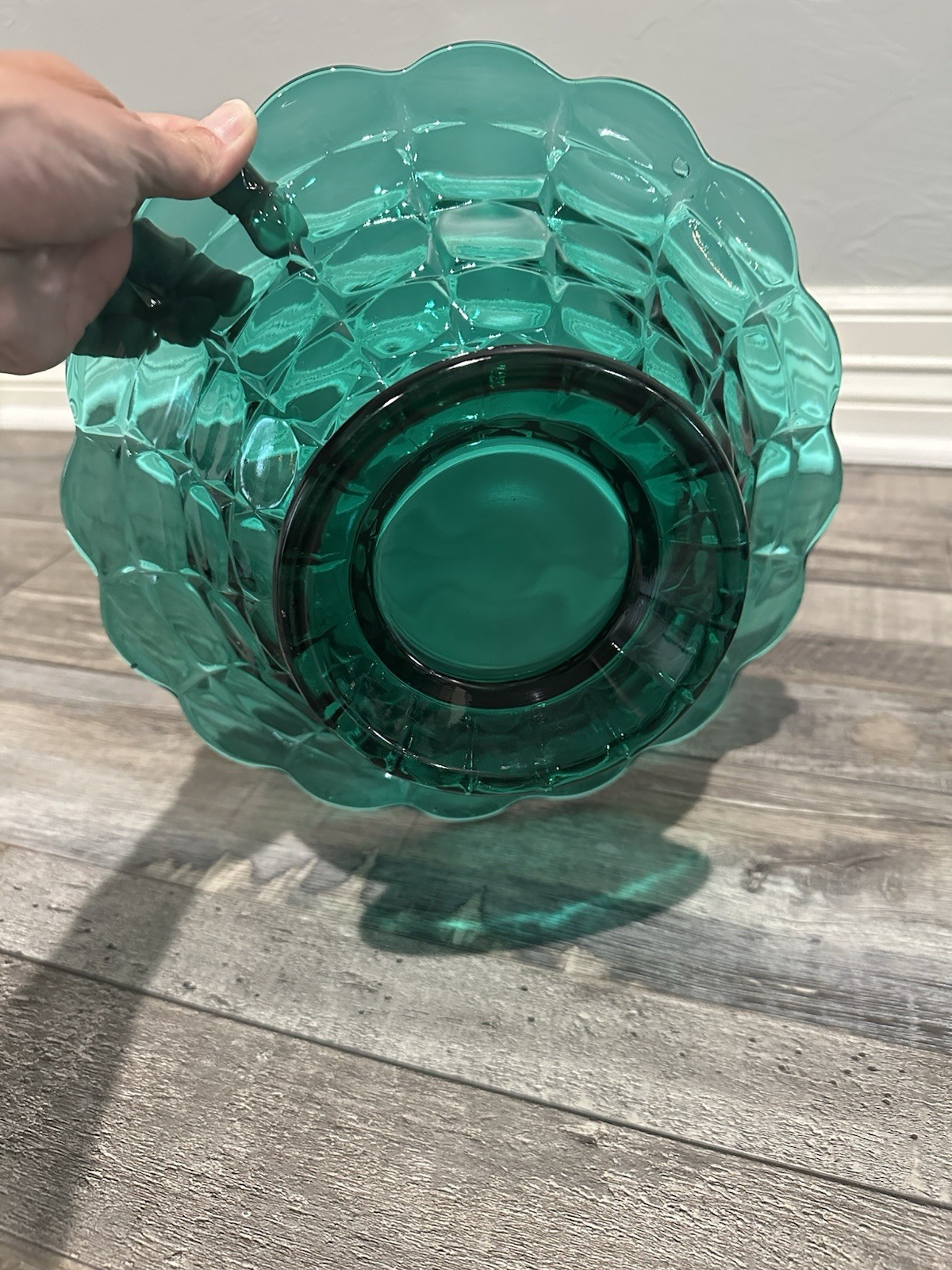 Indiana Glass Company Tiara Exclusives Spruce Green /Simply Teal – RARE 3pc set