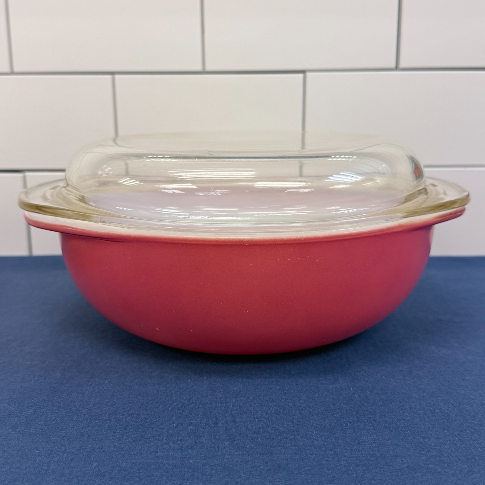 Vintage Pyrex Flamingo Pink Casserole Pie Plate Set 1950s Milk Glass Dishes