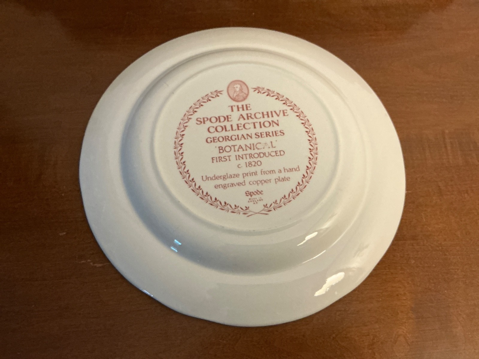 The Spode Archive Collection Georgian Series Botanical Dinner Plate 10.5″ D