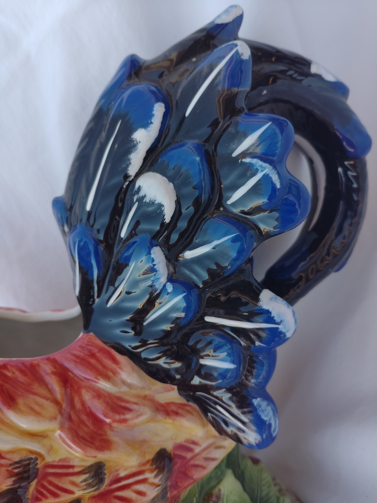 Fitz & Floyd Classics Country Gourmet Rooster 12” Tall Pitcher Centerpiece