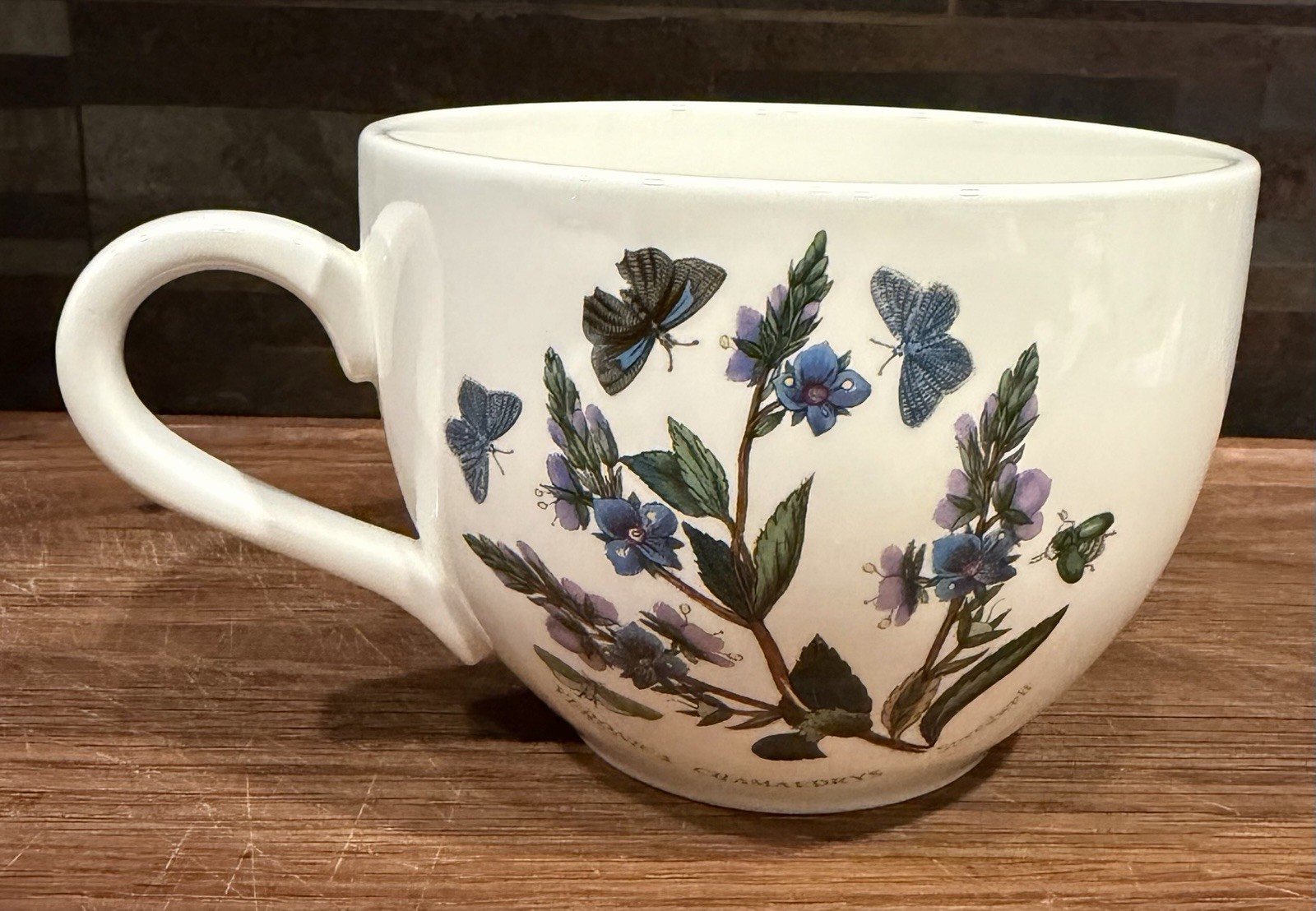 Portmeirion Botanic Garden Veronica Chamaedrys Speedwell Jumbo Coffee Tea Cup