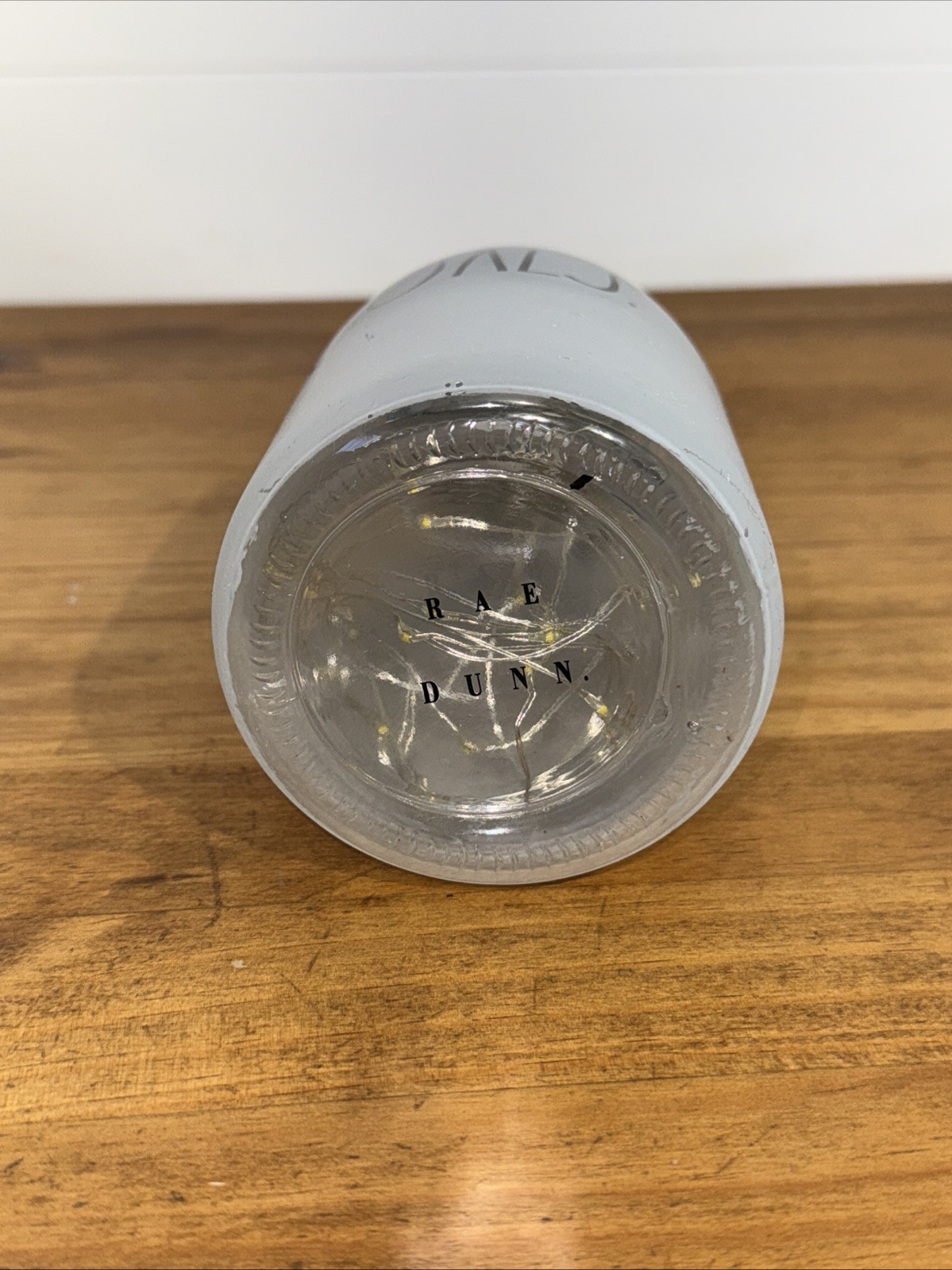 Rae Dunn “GOALS” Frosted Lighted Mason Jar Accent Lamp Home Decor EUC