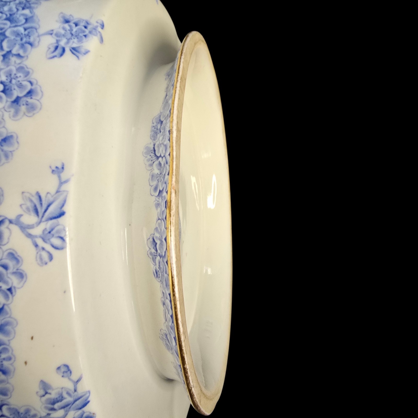 Early Royal Worcester Covered dish Oriental Style Elephand Head Handles Ovington