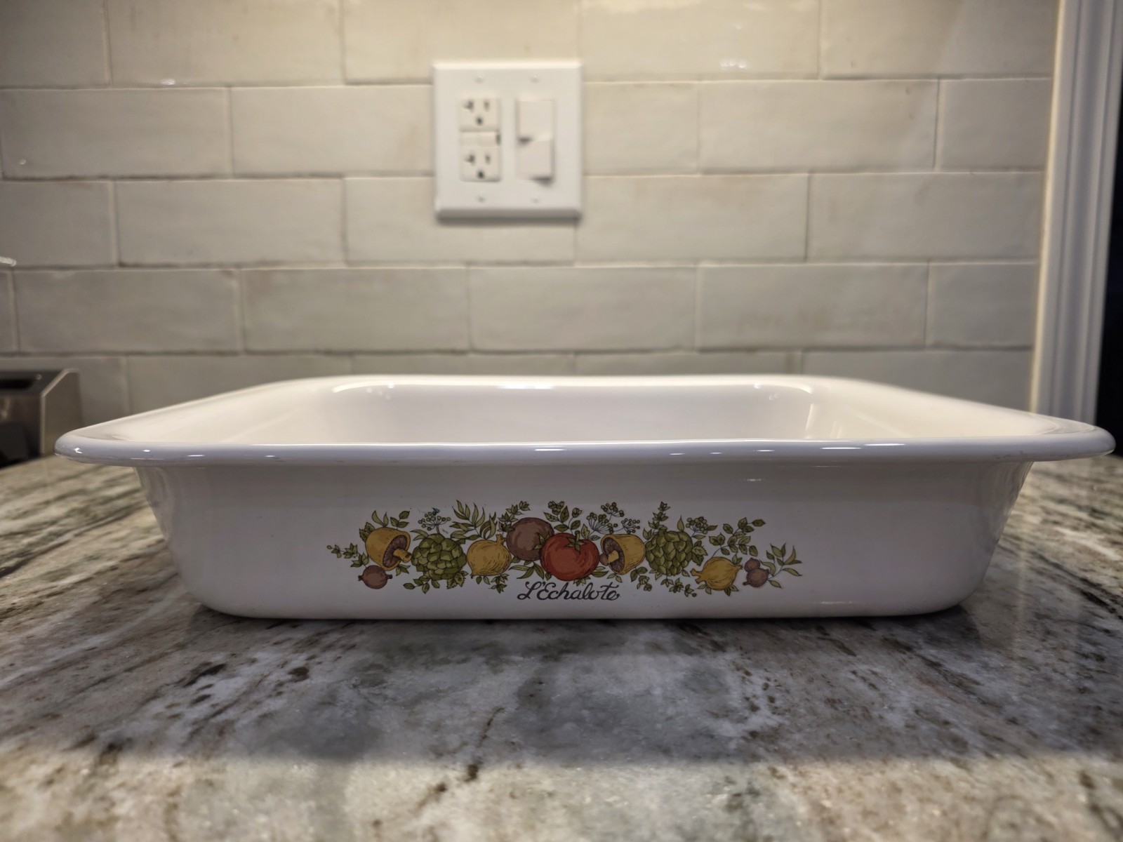 Vintage Corning Ware Spice of Life A-21 Lasagna Pan L’Echalote Rectangle Roaster