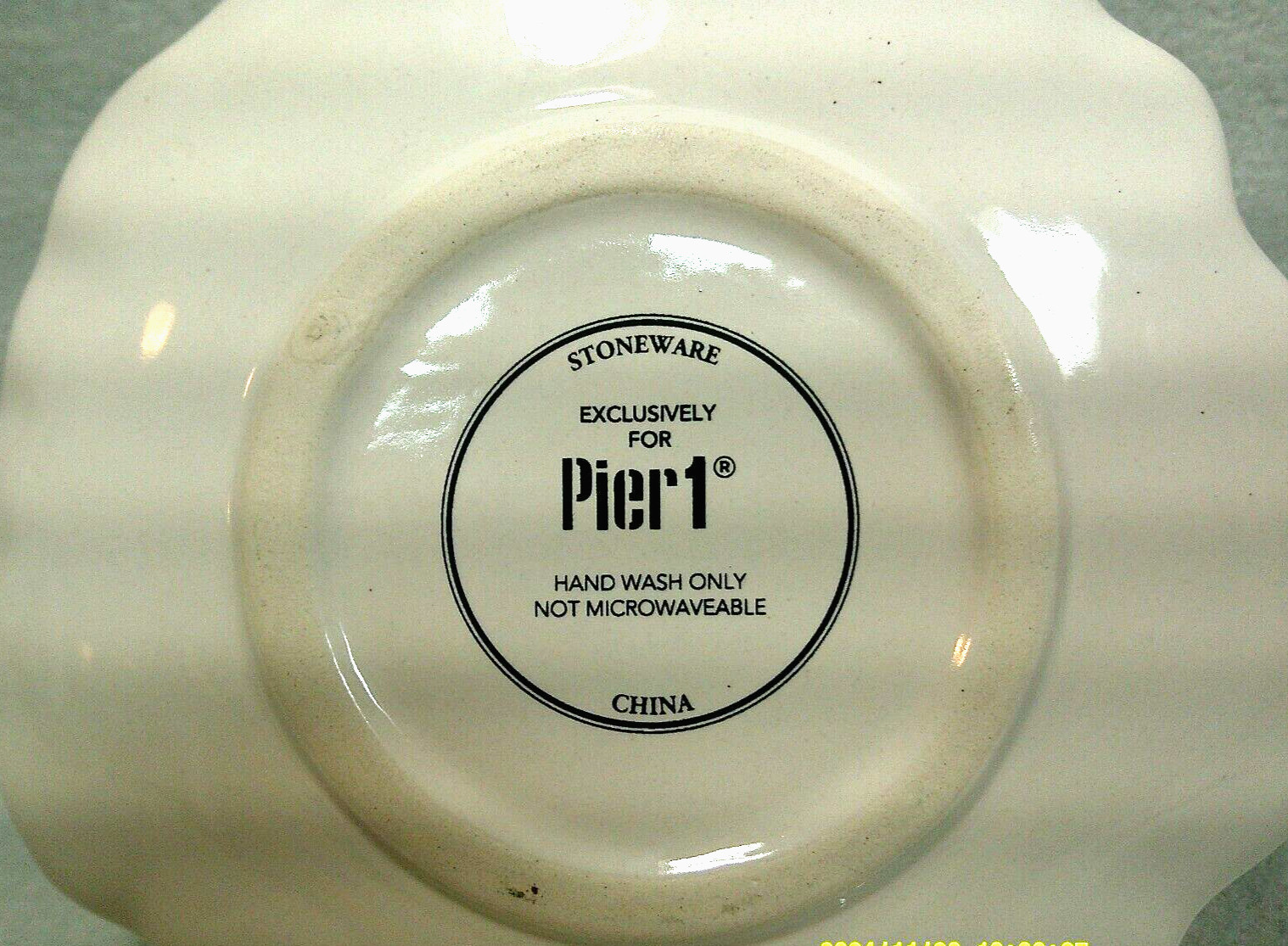 Pier 1 Stoneware Appetizer Salad Dessert Plate Pink Floral With Gold Trim 6″