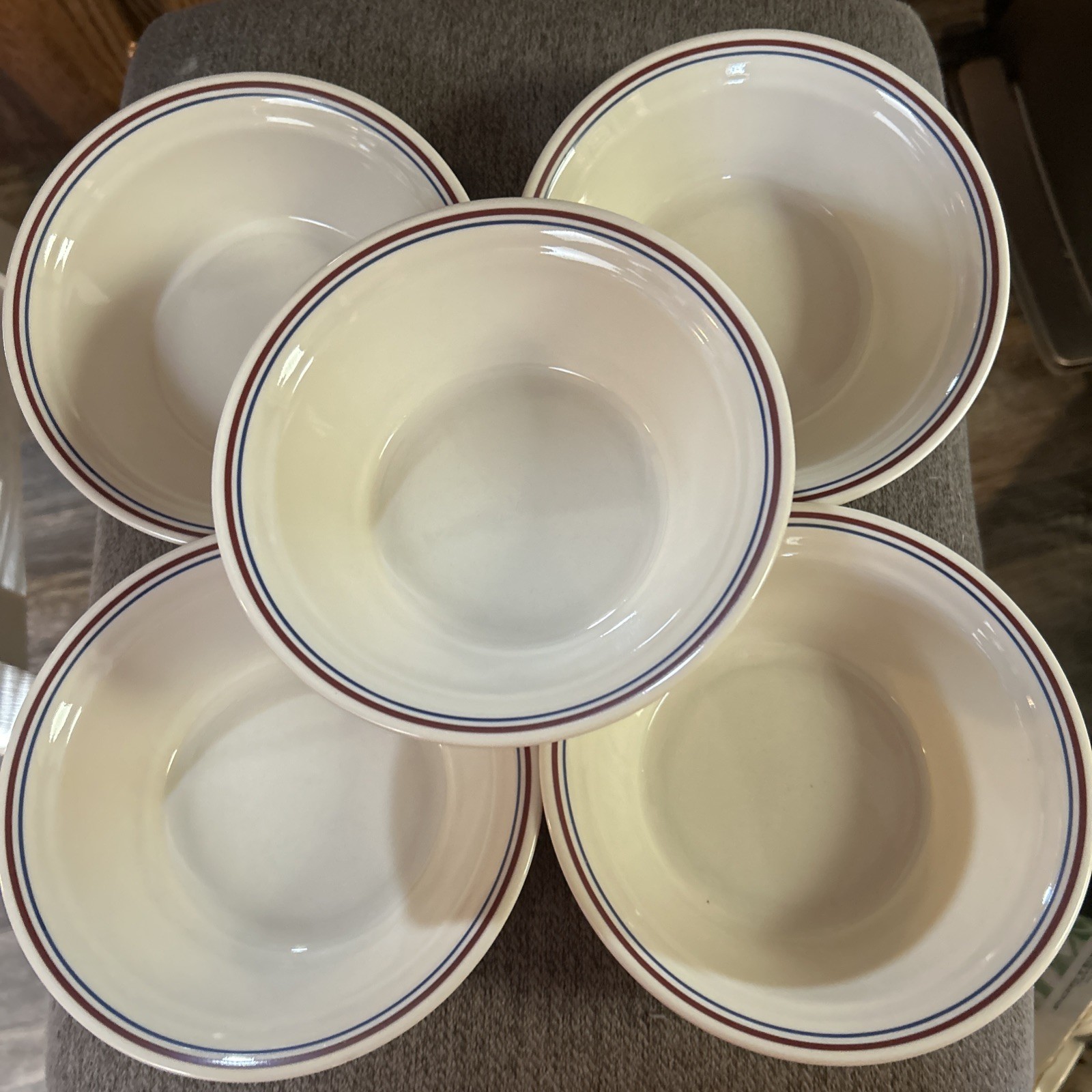 Set of 5 CORNING CORELLE ABUNDANCE 7 1/4″ Soup/Cereal Bowls (JM4)