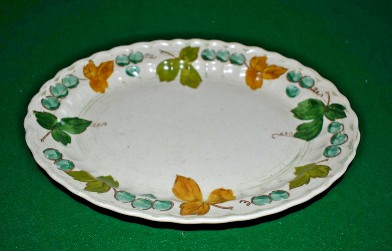Vtg Metlox VINEYARD Vernon Ware California Oval Platter 12″