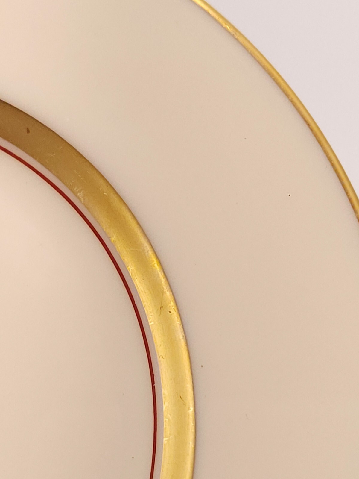 Lenox Nydia Bread and Butter Plate 6.25in Ivory Rust Gold Flowers ca 1940
