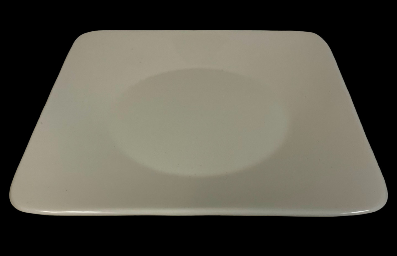 Studio D Lido Pattern Square Off White Salad Plate