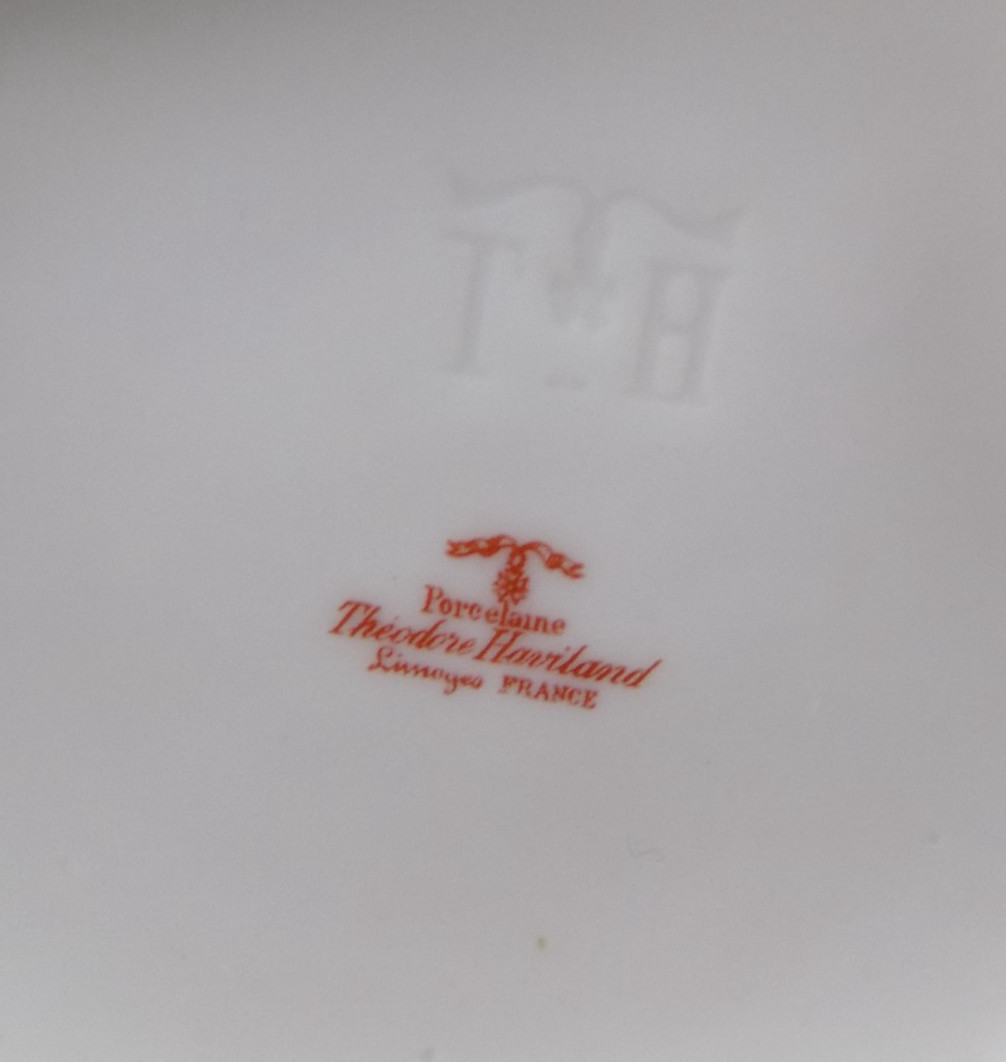 Theodore Haviland Limoges Teapot H4115 Blank 1009 France Porcelain Flowers Gold