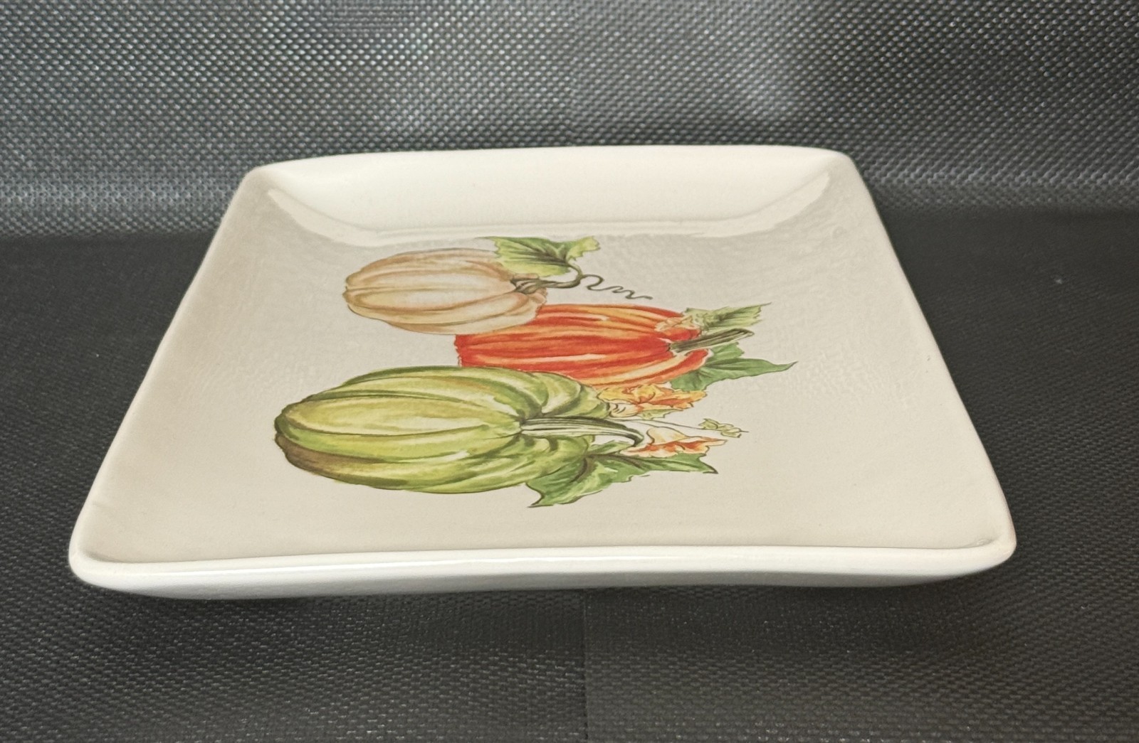 Sur La Table Pumpkin Fall Harvest Rectangular Serving Platter 14″X8″ Earthenware