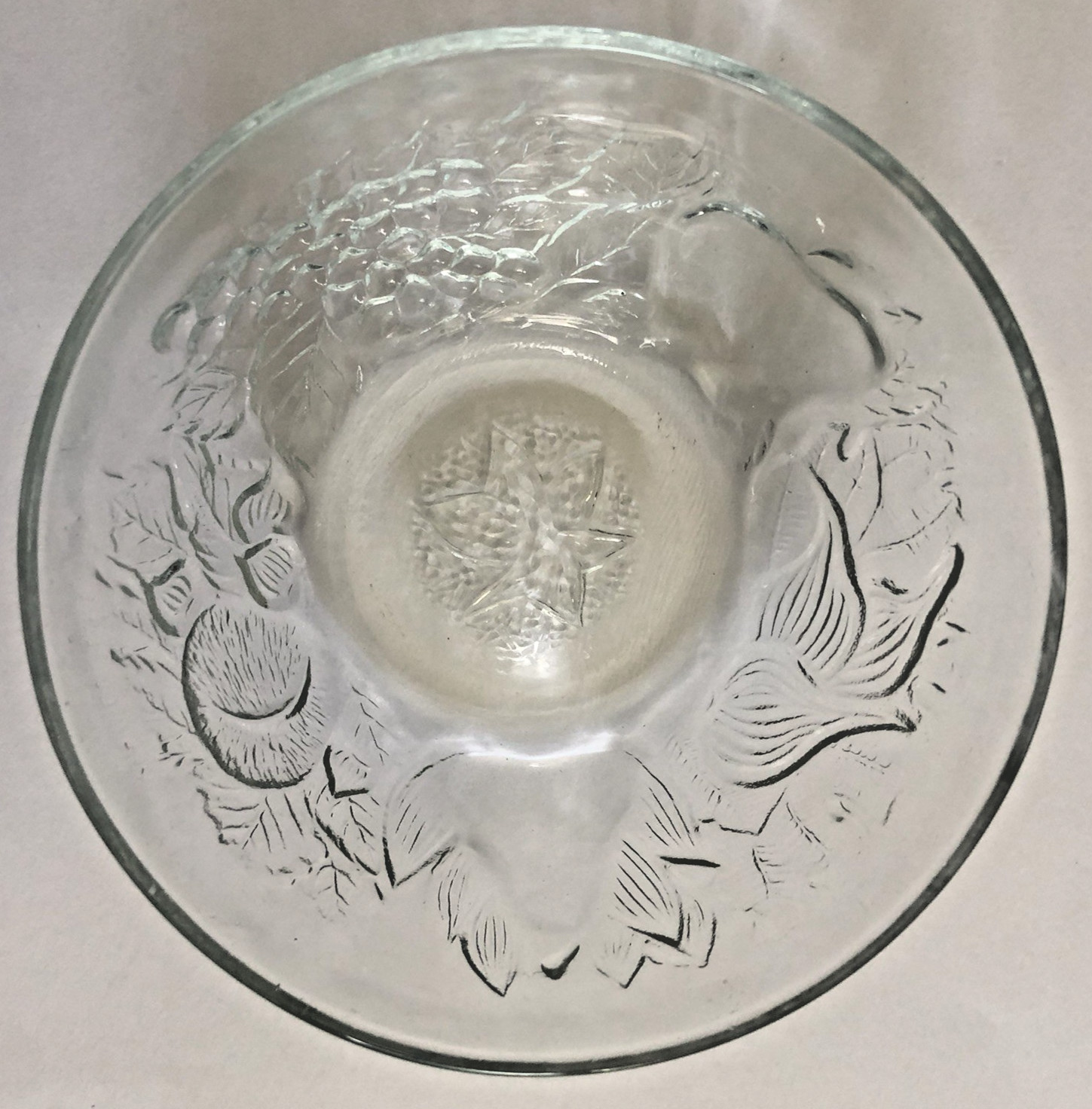 Vtg KIG Indonesia Fruit Garden Bowl 5″ Clear Glass 12 Available Sold Separately