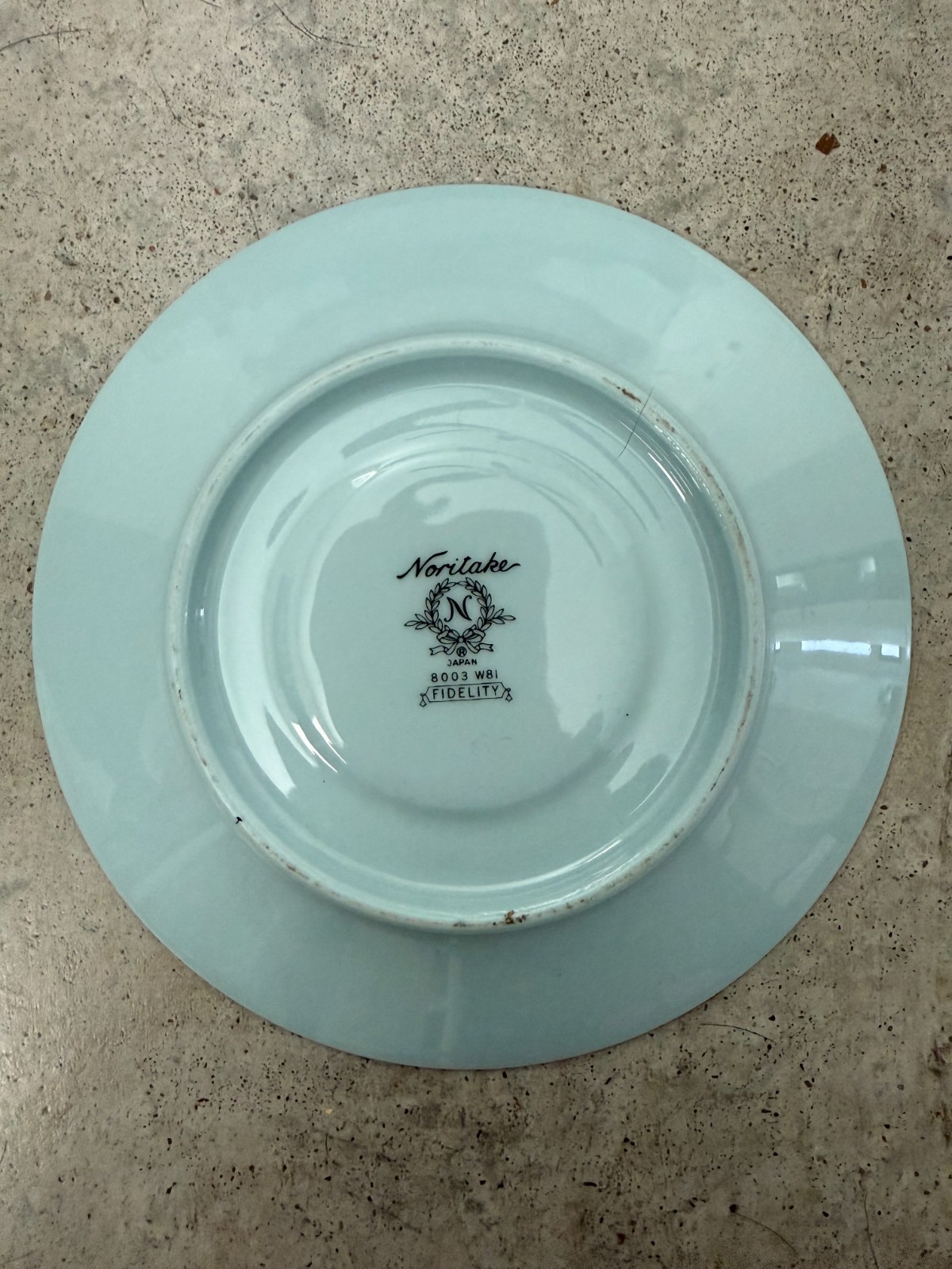 Noritake China Fidelity Saucer Baby Blue With Gold Trim 8003 W81