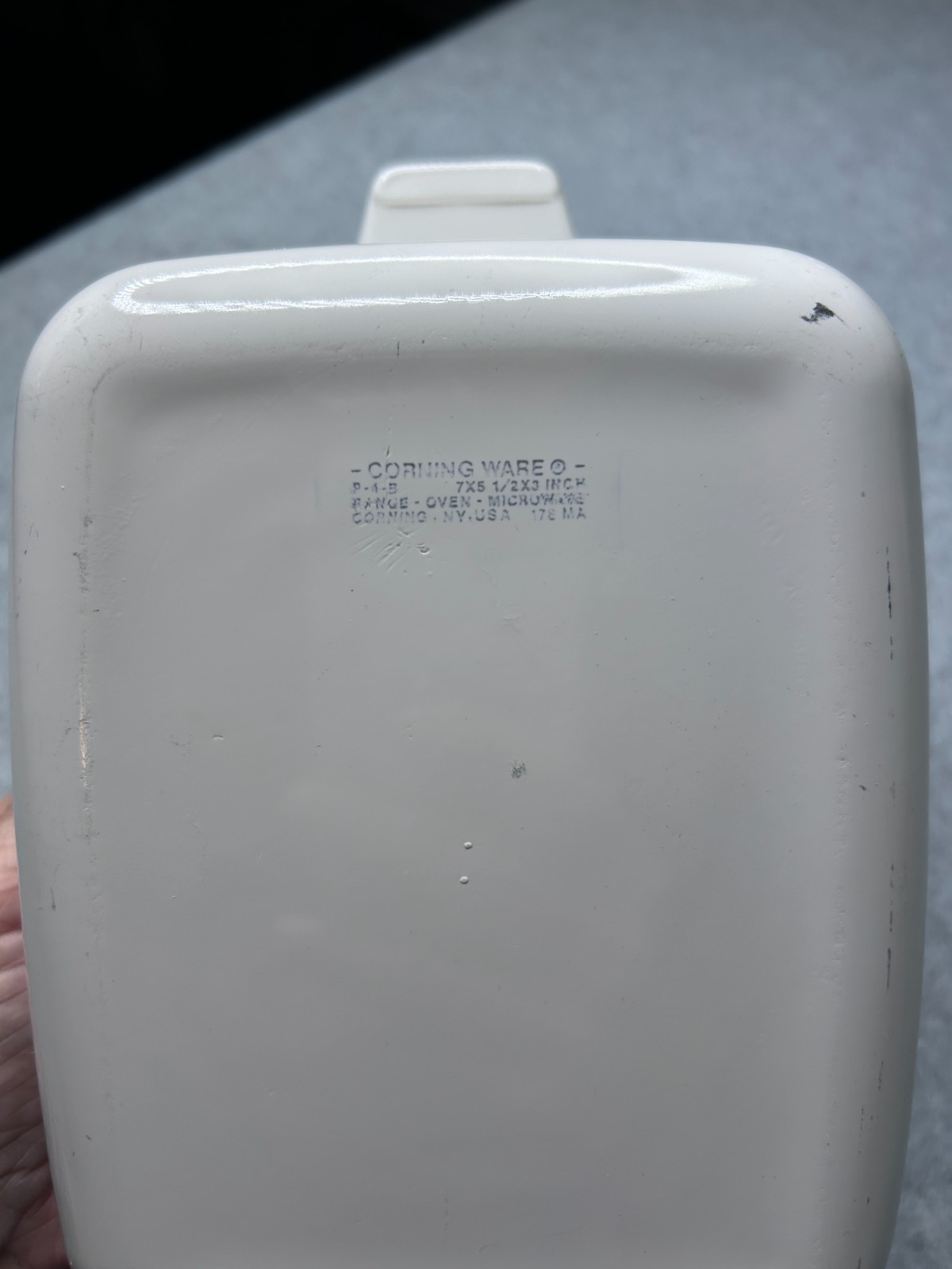 Vintage Corning Ware Cornflower Pattern in a 7 x 5 Rectangular Loaf Pan