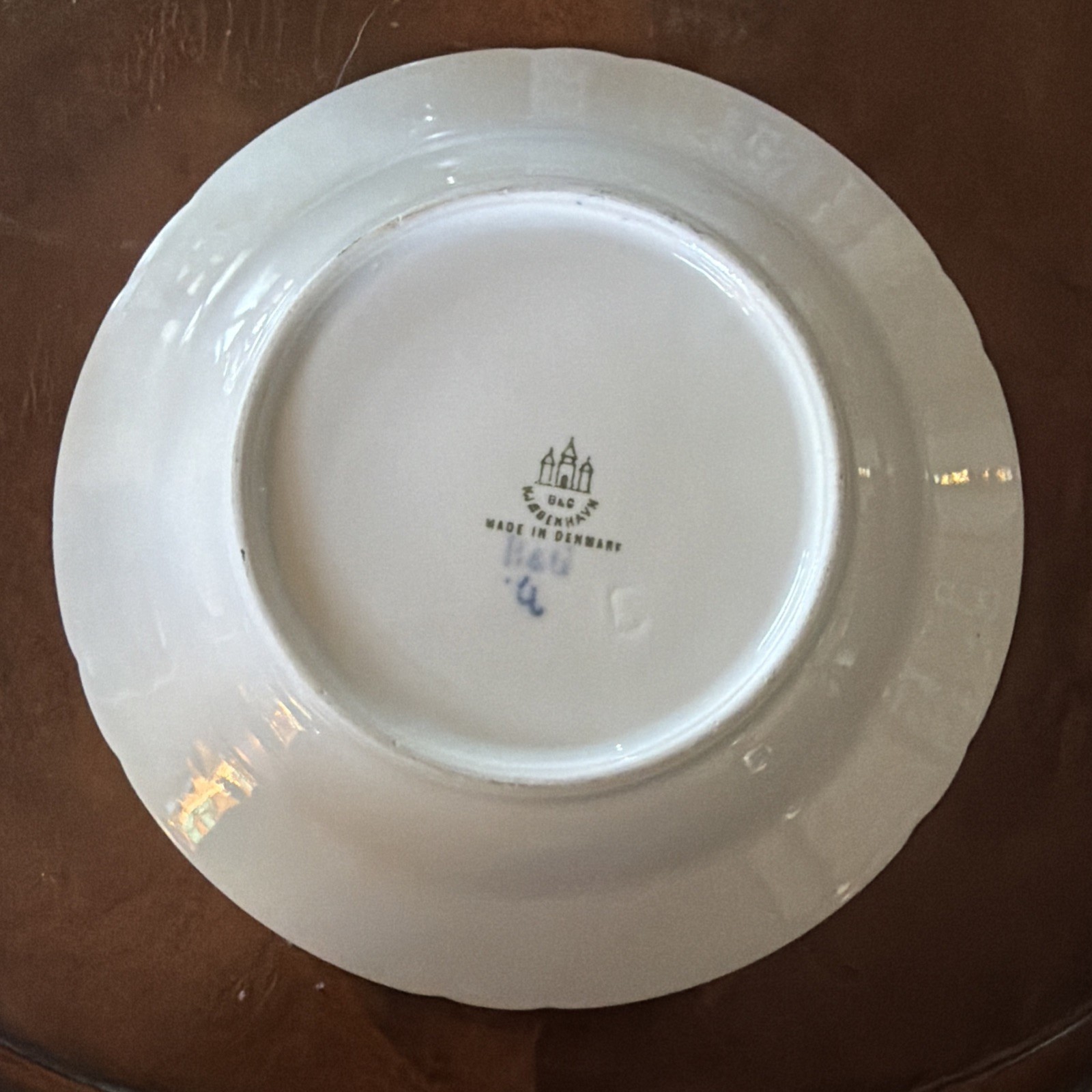 Bing & Grondahl Denmark Copenhagen Blue 7 1/2” Soup Bowl 1899-1902
