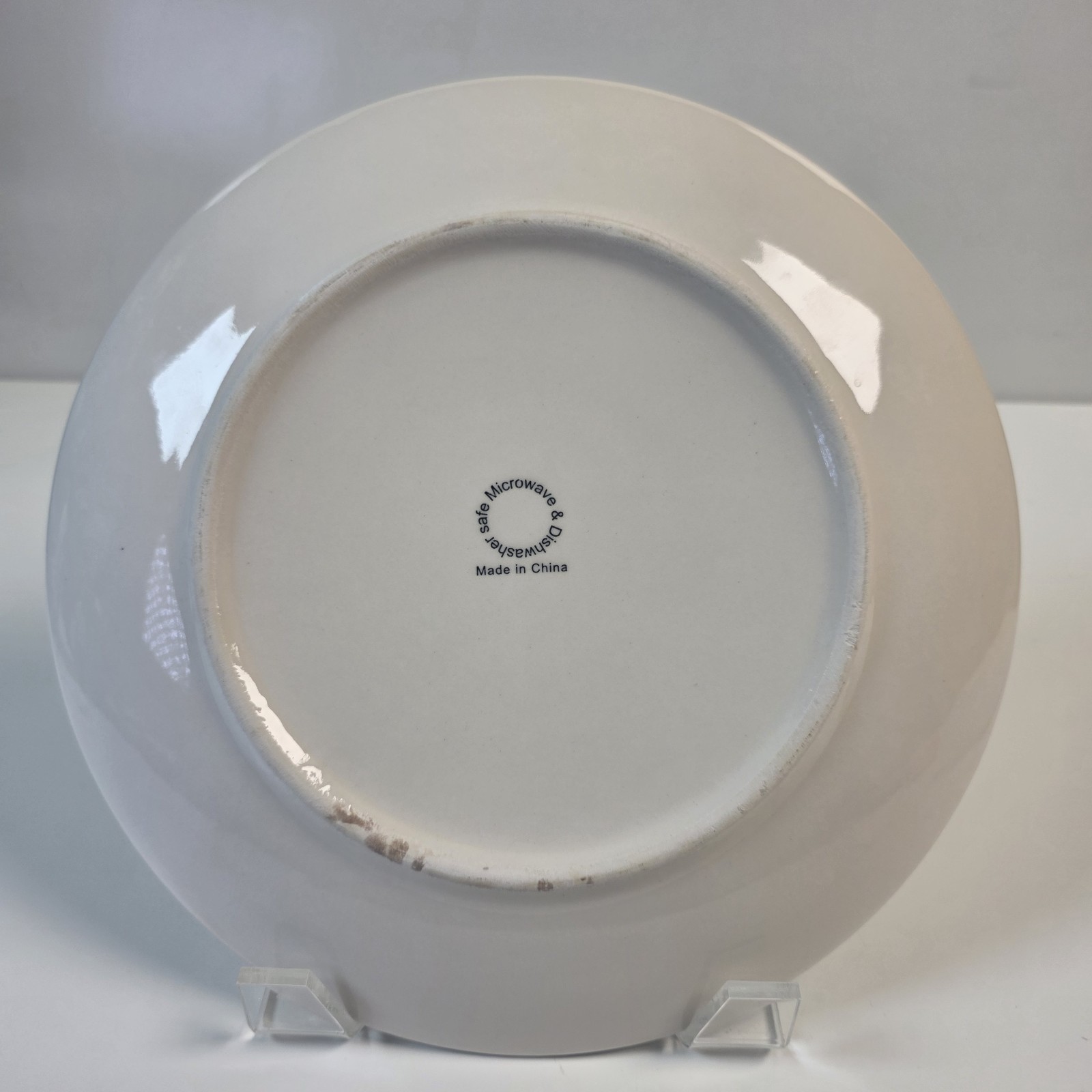 Gray and White Optical Illusion Dinner Plate 10 3/8″