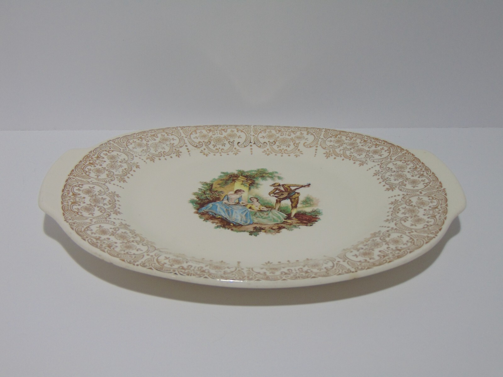Triumph USA Limoges 22K China D’Or IT-S284 Chantilly Filigree Serving Platter
