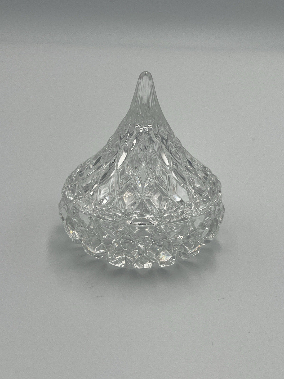 Shannon Lead Crystal Ireland Hershey’s Kisses Shaped Candy Dish Bowl W/Lid