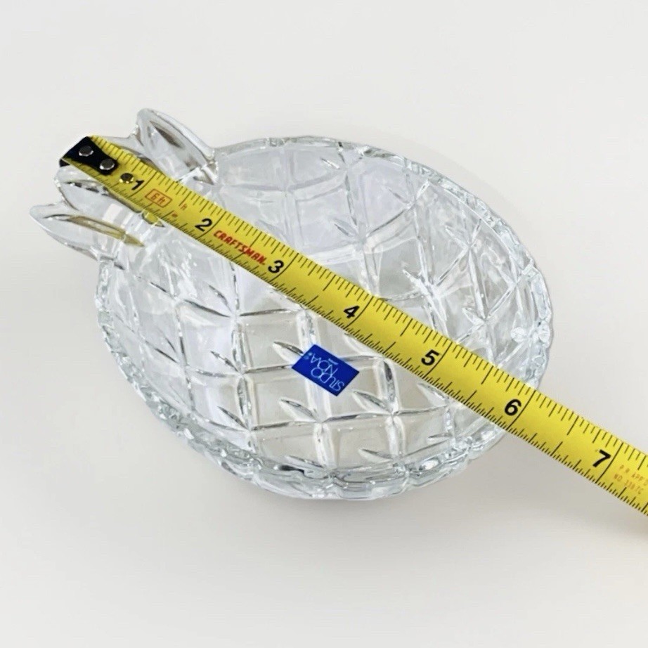 VTG – NEW Cut Crystal Pineapple Trinket Party Dish Bowl