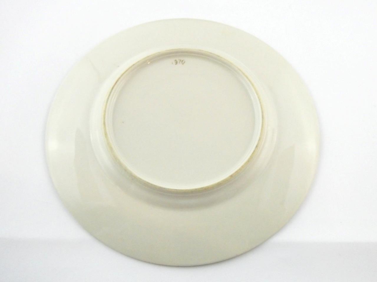 6 Hand Painted Vintage 1970s Porcelain Salad Plates Flowers Hydrangea Daisy VGC