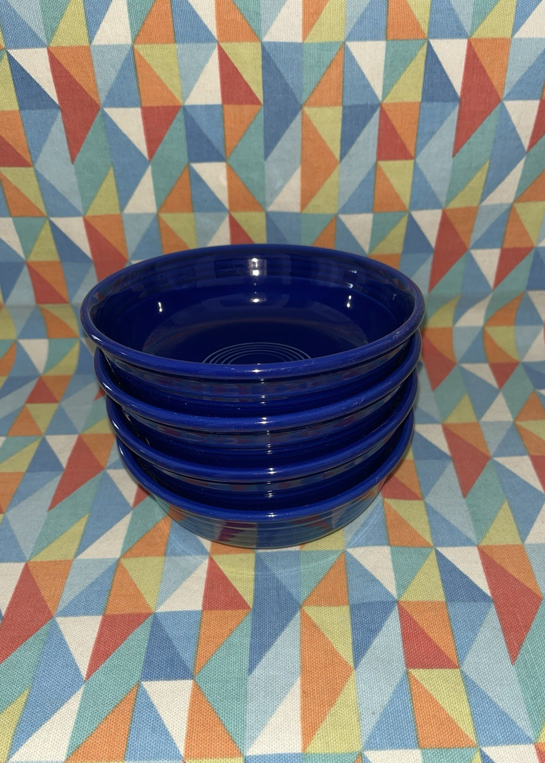 NEW set 4 FIESTA classic rim small BOWLS Twilight 15 oz 5-5/8″ Free Shipping