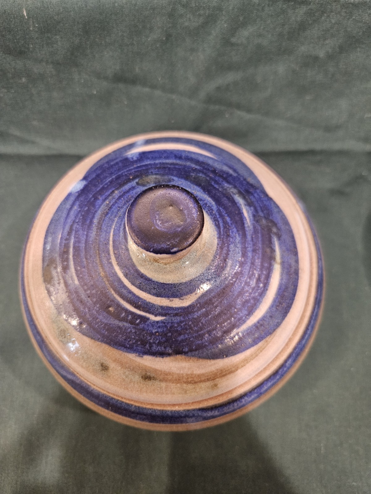 Vintage 1982 Studio Art Pottery Covered Dish Jar Lidded Bowl Signed Martin 80s