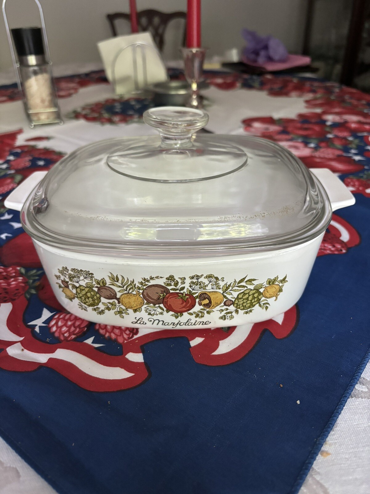 Corning Ware Spice Of Life A-2-B L’Echalote 2 Liter Casserole & Lid A9C VG