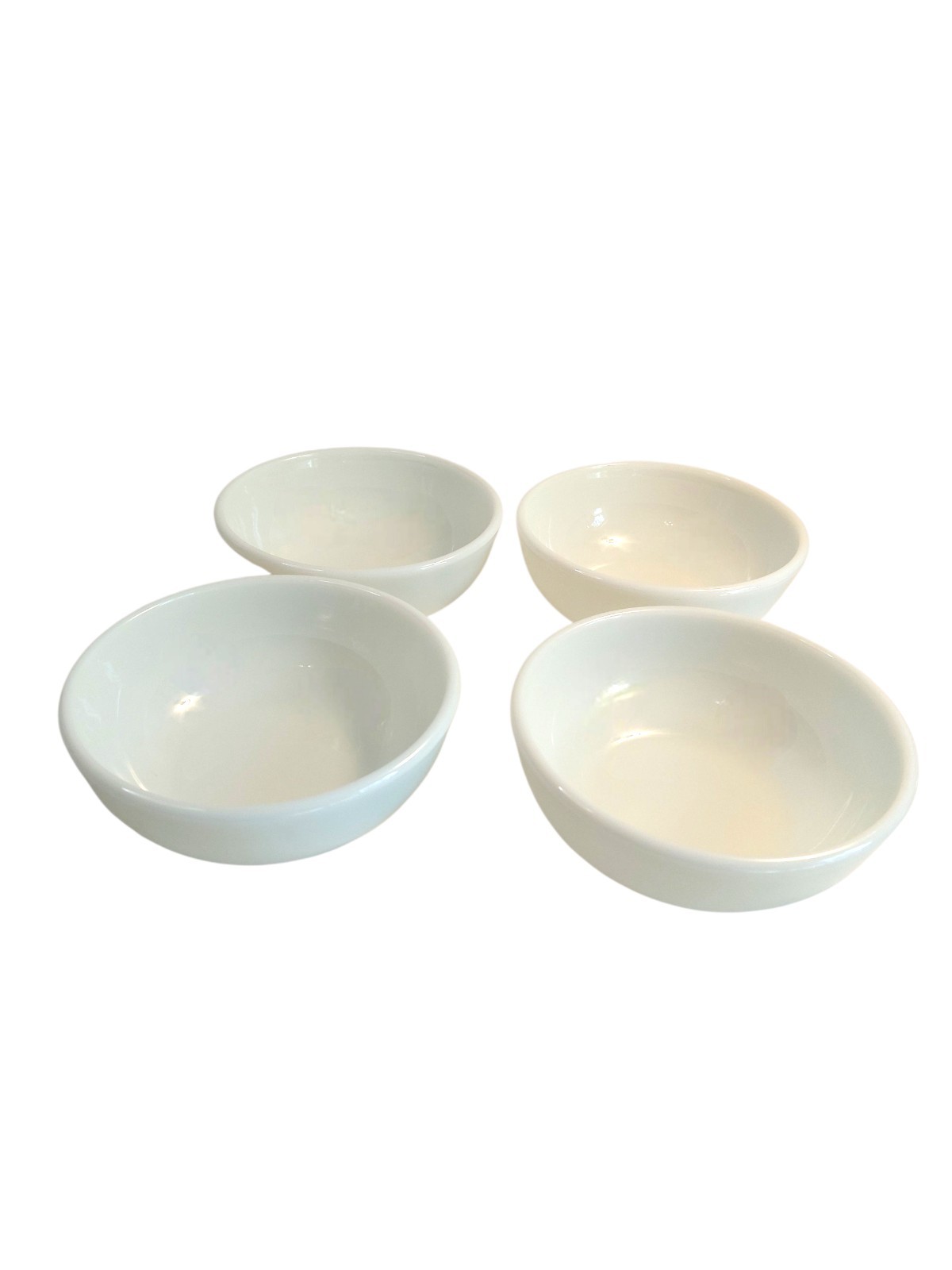Vintage Pyrex 1950s Opal Ware Milk Glass 5½” Cereal Bowls Set Of 4 Kitchenware