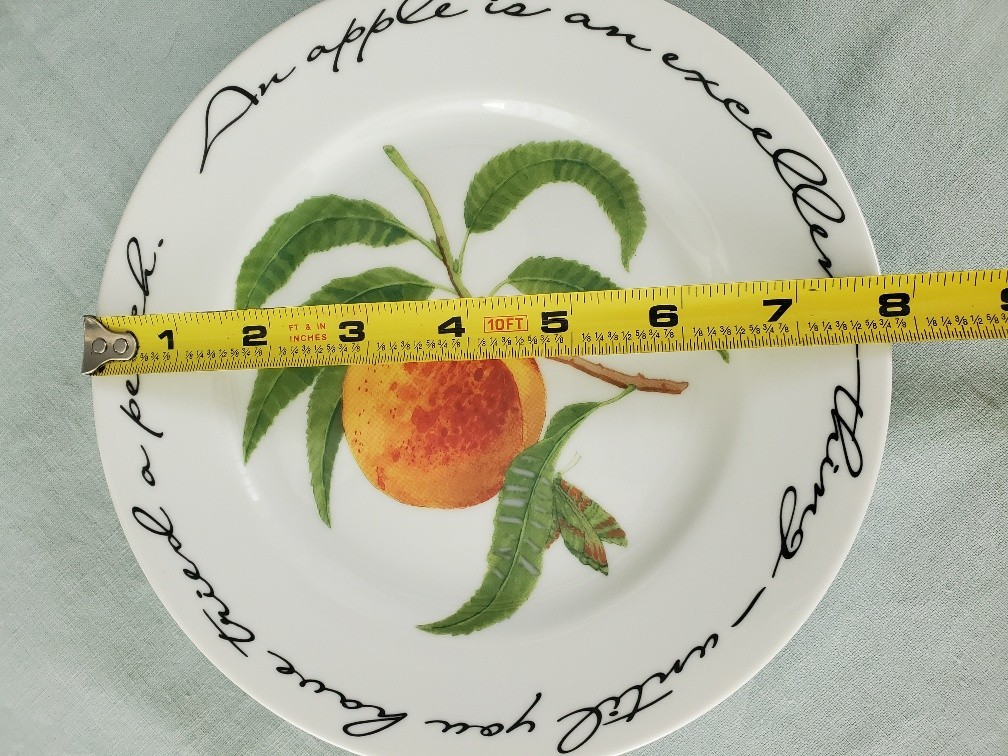 Williams-Sonoma Orchard Suite PEACH Japan 7 7/8″ Accent Salad Plate