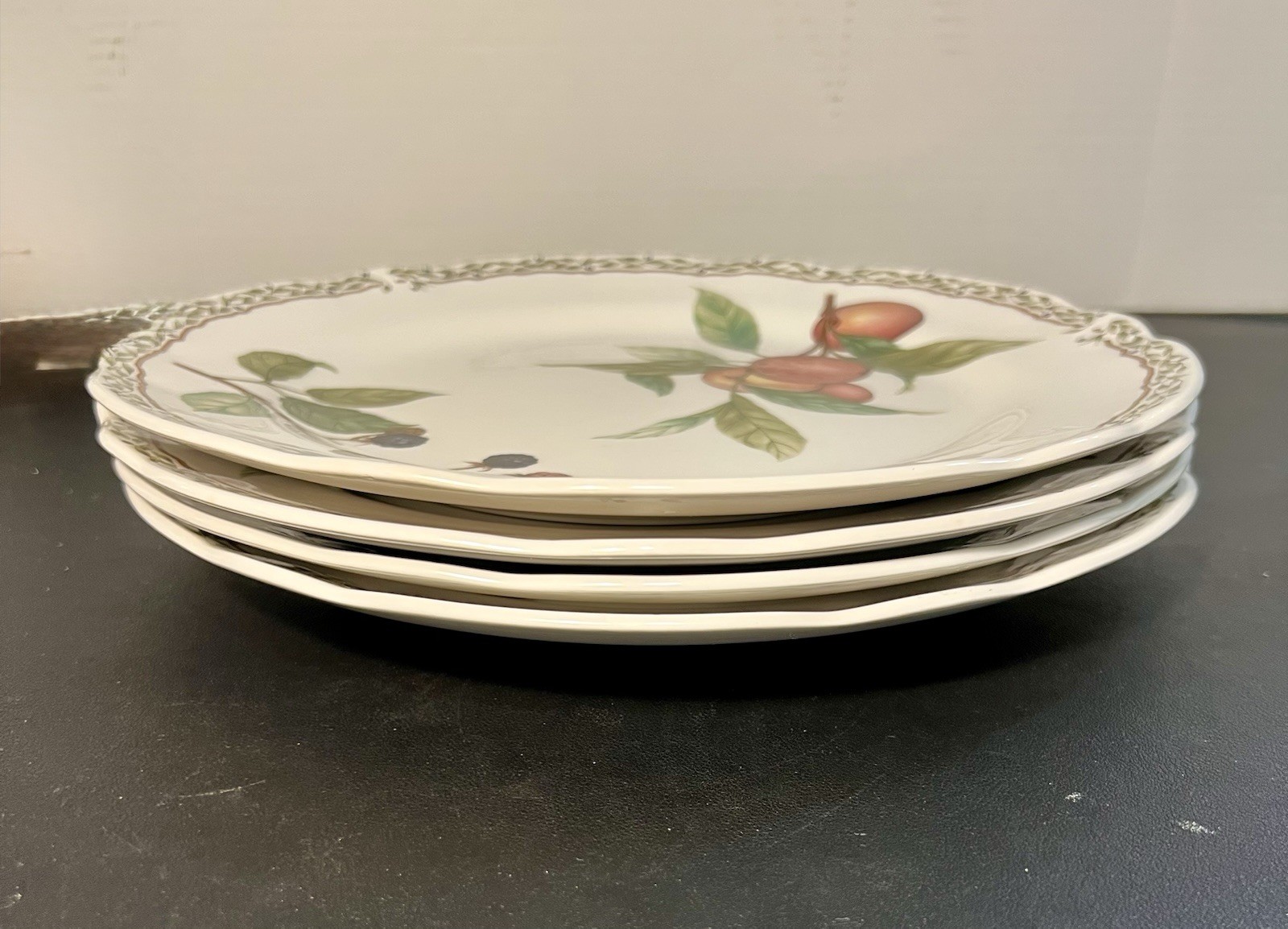 Noritake Japan 1990s Set Of 4 Dinner Plates Royal Orchard Primachina, 10.5”