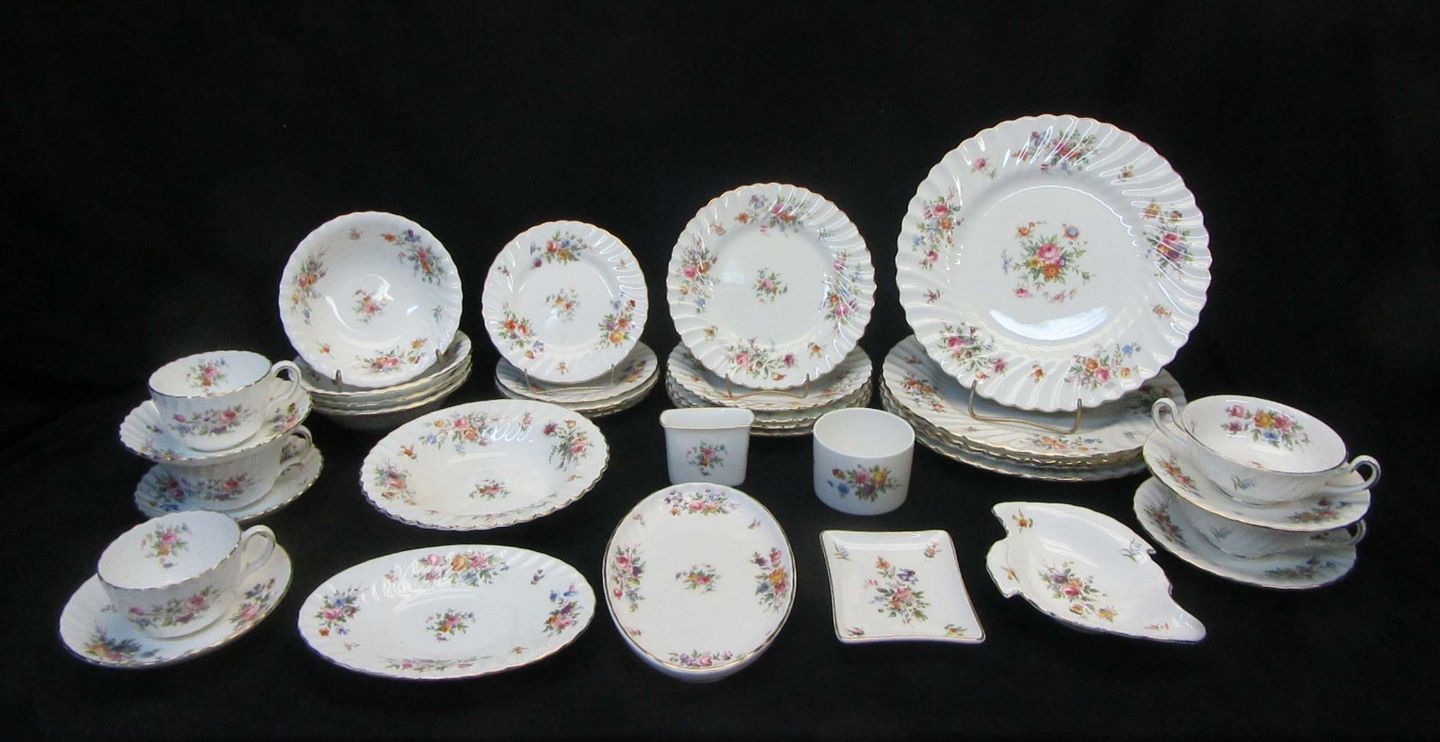 Vtg. Minton Marlow 7-7/8″ Salad Plate(s) Globe Backstamp Floral MINT CONDITION
