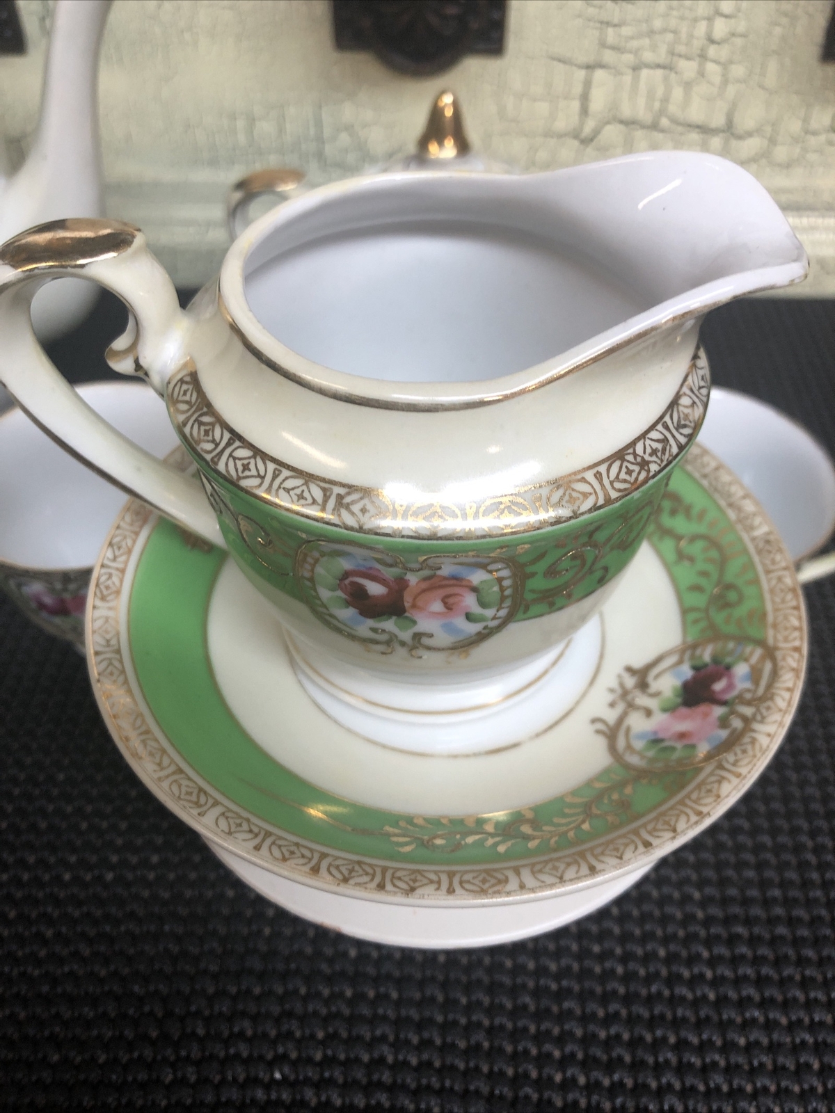 H. KATO Vintage Tea Set Items MADE IN OCCUPIED JAPAN GILDED FLORAL