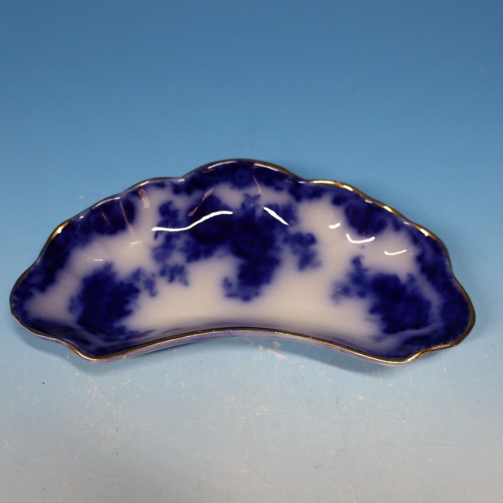 Alfred Meakin Flow Blue – Belmont Pattern – Bone Dish – 6½ by 3½ inches