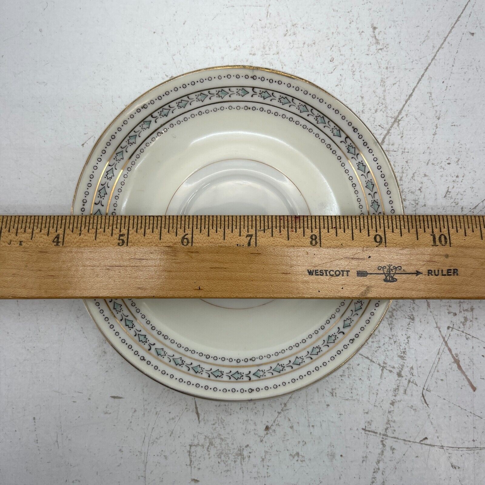Vintage Coffee Cup And Saucer Plate Hand Painted Made In Occupied Japan